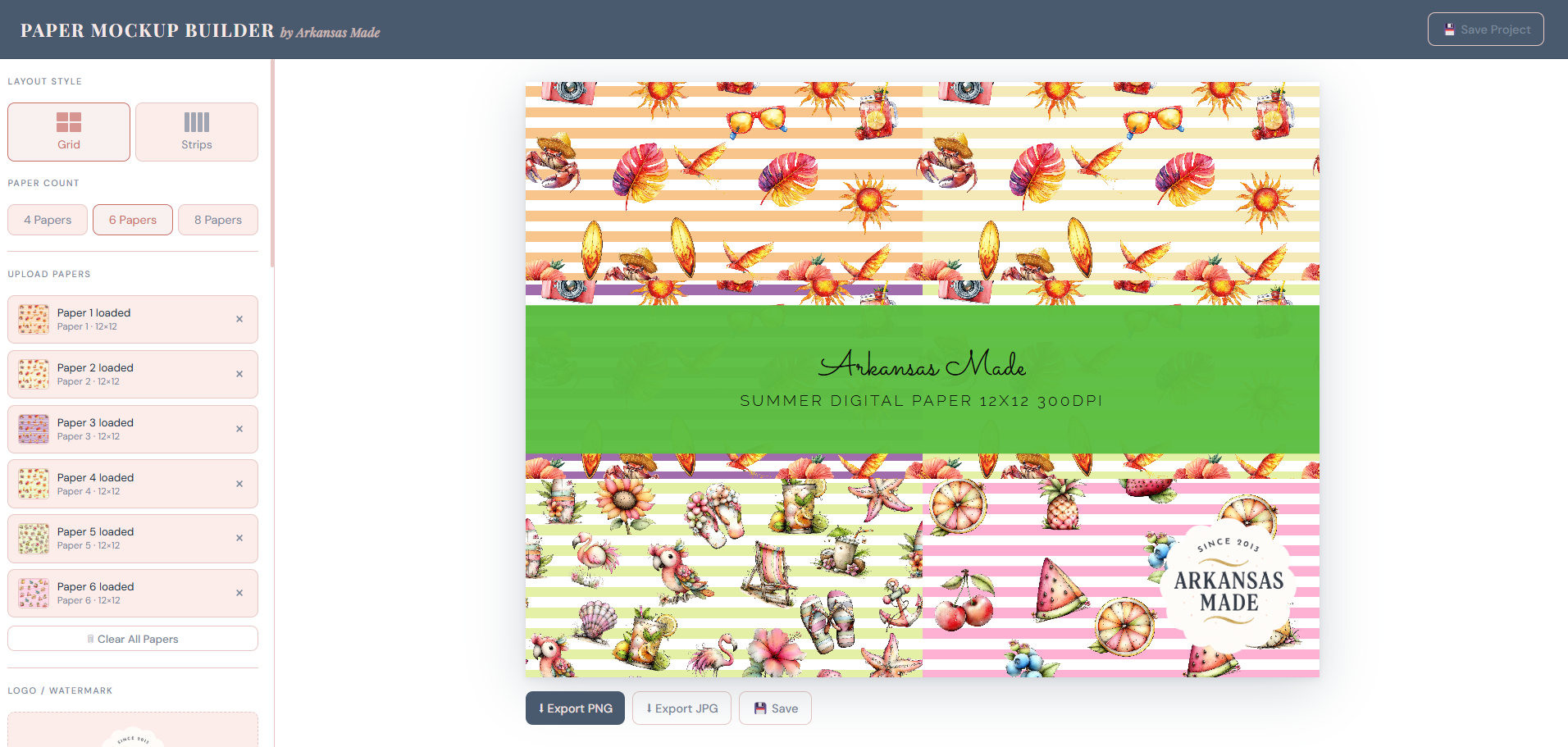 Paper Mockup Builder — Create Professional Digital Paper Listing Images | No Photoshop Needed | Instant Browser Tool for Digital Crafters - Image 7