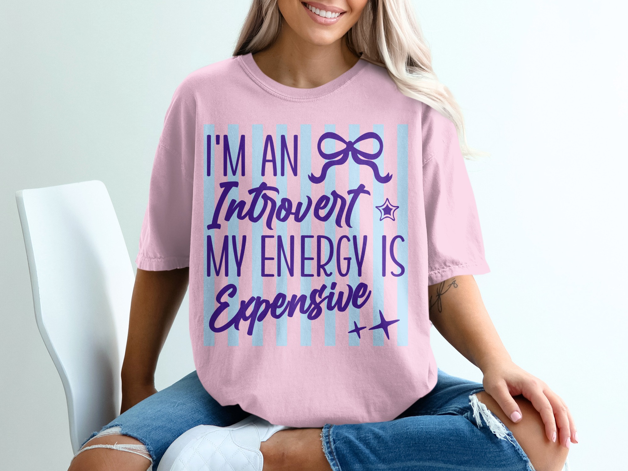 Comfort Colors® Introvert T-Shirt, My Energy Is Expensive Funny Tee, Quiet Person Gift, Social Battery Merch, Sarcastic Quote Shirt, Unique - Image 17
