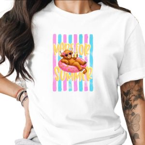 Comfort Colors ® Made For Summer Highland Cow T-Shirt, Vacation Mode Cute Cow Shirt, Beachy Pink Glitter Highland Cattle Tee, Funny Animal