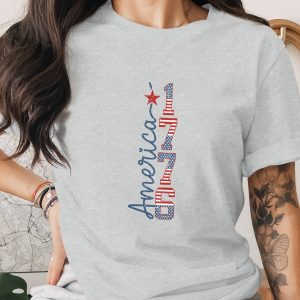 America 1776 Patriotic T-Shirt, Distressed Flag Independence Day Tee, Fourth of July Apparel, Vintage American Pride Gift