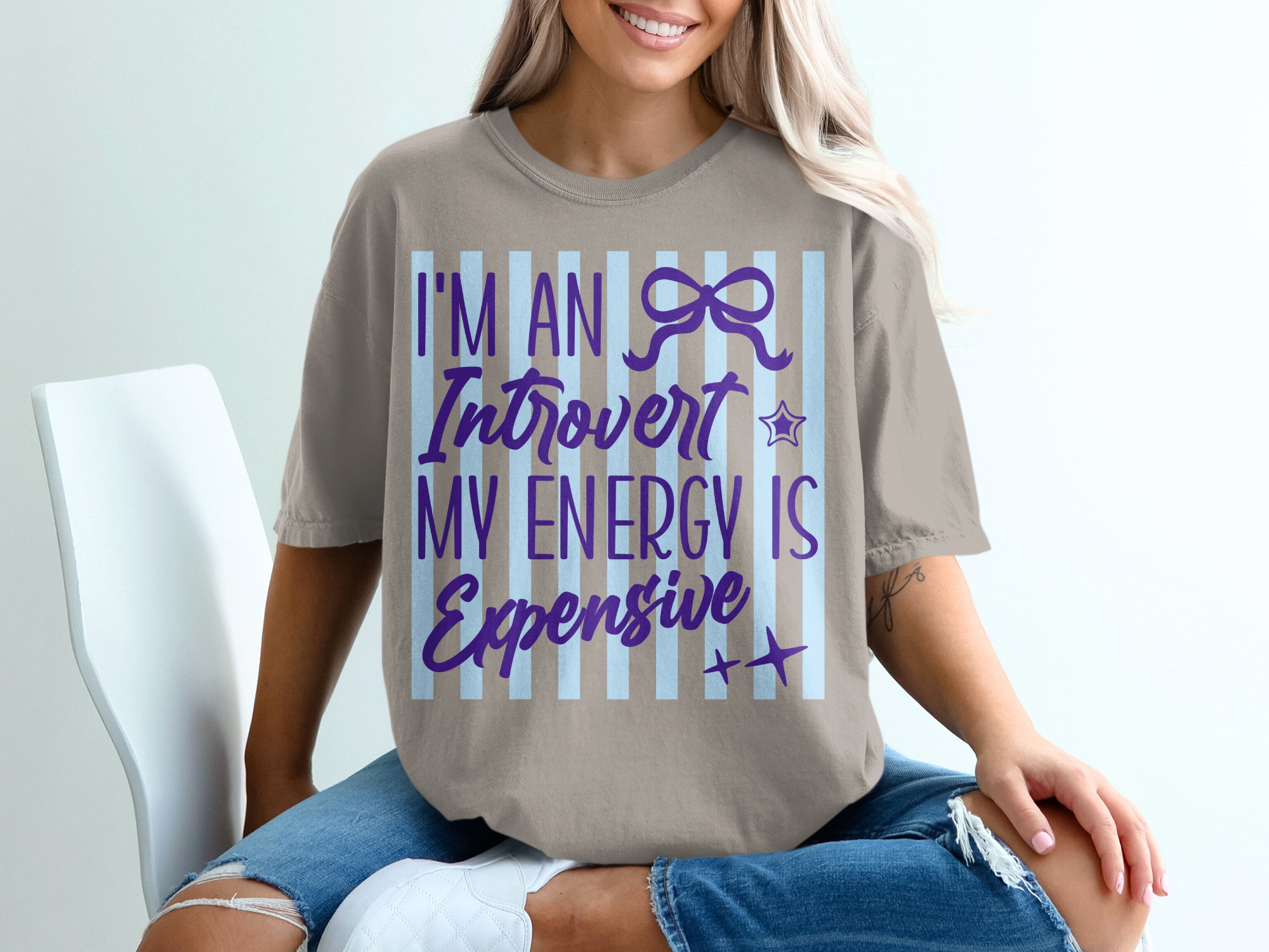 Comfort Colors® Introvert T-Shirt, My Energy Is Expensive Funny Tee, Quiet Person Gift, Social Battery Merch, Sarcastic Quote Shirt, Unique - Image 11