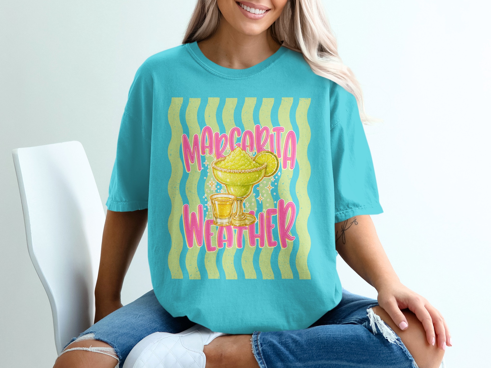 Comfort Colors® Margarita Weather T-Shirt, Summer Party Shirt, Fun Vacation Tee, Bachelorette Gift, Girls Trip Shirt, Drink Lover Top - Image 9