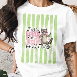 Comfort Colors® Feral But Jesus Thinks I'm a Delight T-Shirt, Sassy Raccoon Tee, Funny Christian Shirt, Humorous Faith Gift, Animal Lover