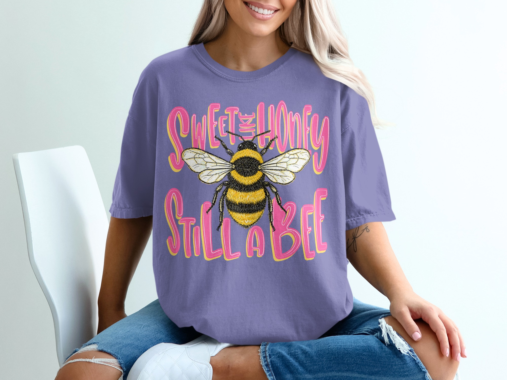 Sweet Like Honey Still A Bee T-Shirt, Sassy Bumblebee Shirt, Funny Bee Lover Tee, Cute Nature Lover Gift for Her, Women's Empowerment Top - Image 13