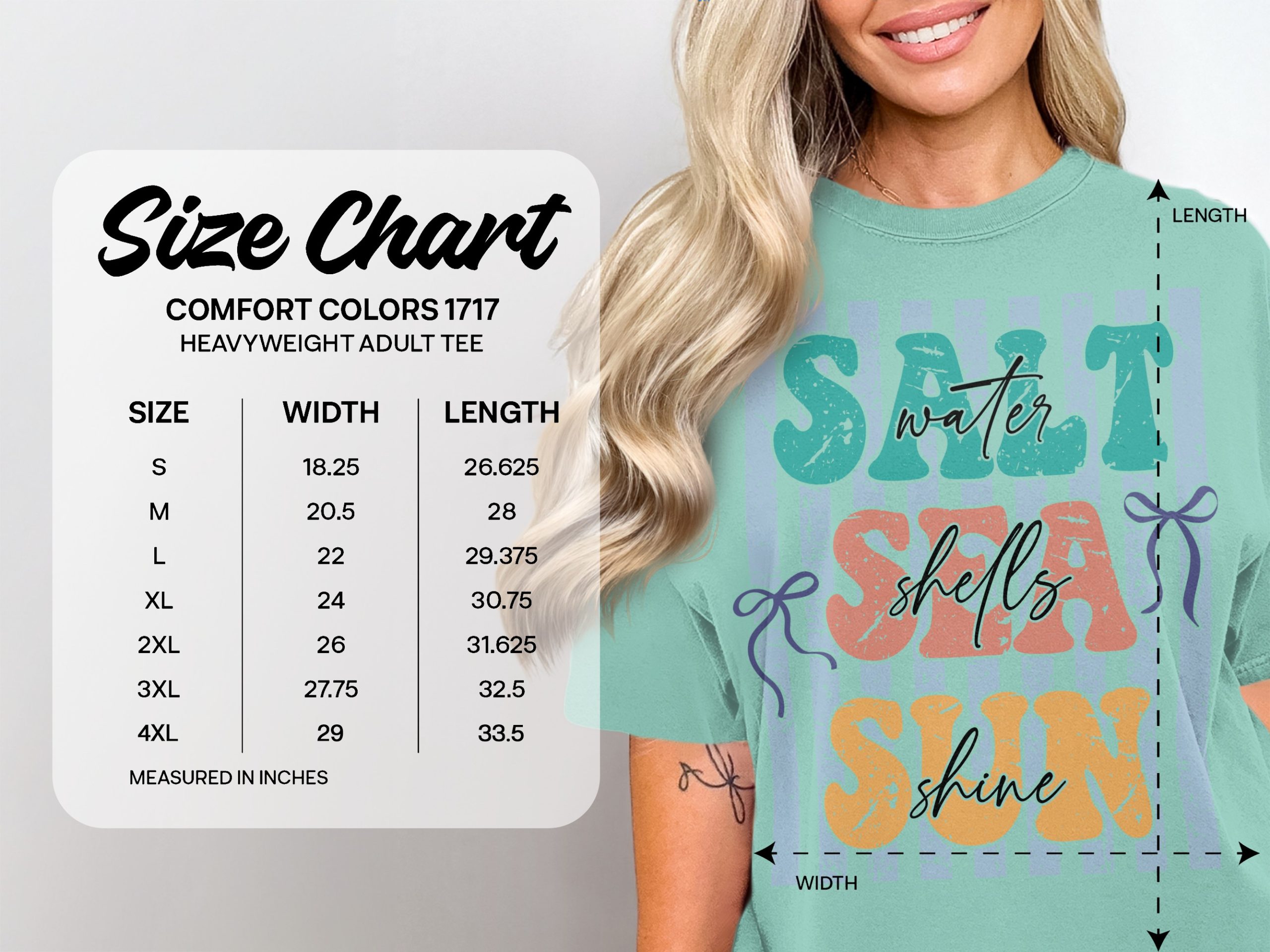 Salt Sea Sun T-Shirt | Beach Lover Tee | Summer Vacation Vibes | Coastal Graphic Shirt for Women | Retro Beachy Top - Image 6