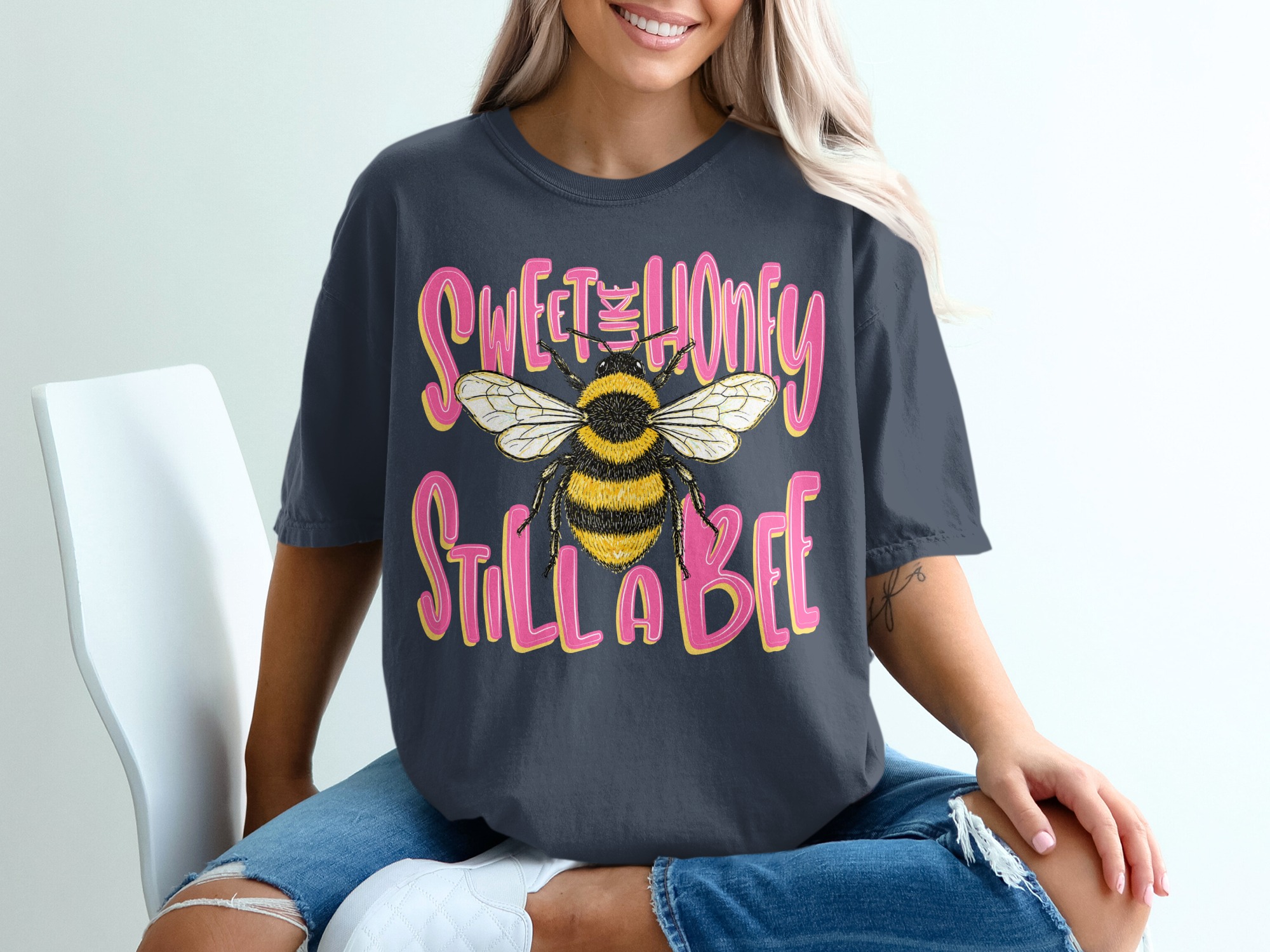 Sweet Like Honey Still A Bee T-Shirt, Sassy Bumblebee Shirt, Funny Bee Lover Tee, Cute Nature Lover Gift for Her, Women's Empowerment Top - Image 12