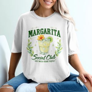 Margarita Social Club T-Shirt, Comfort Colors ® Tequila Tee, Save Water Drink Tequila, Summer Cocktail Party Shirt, Girls Trip Vacation Gift