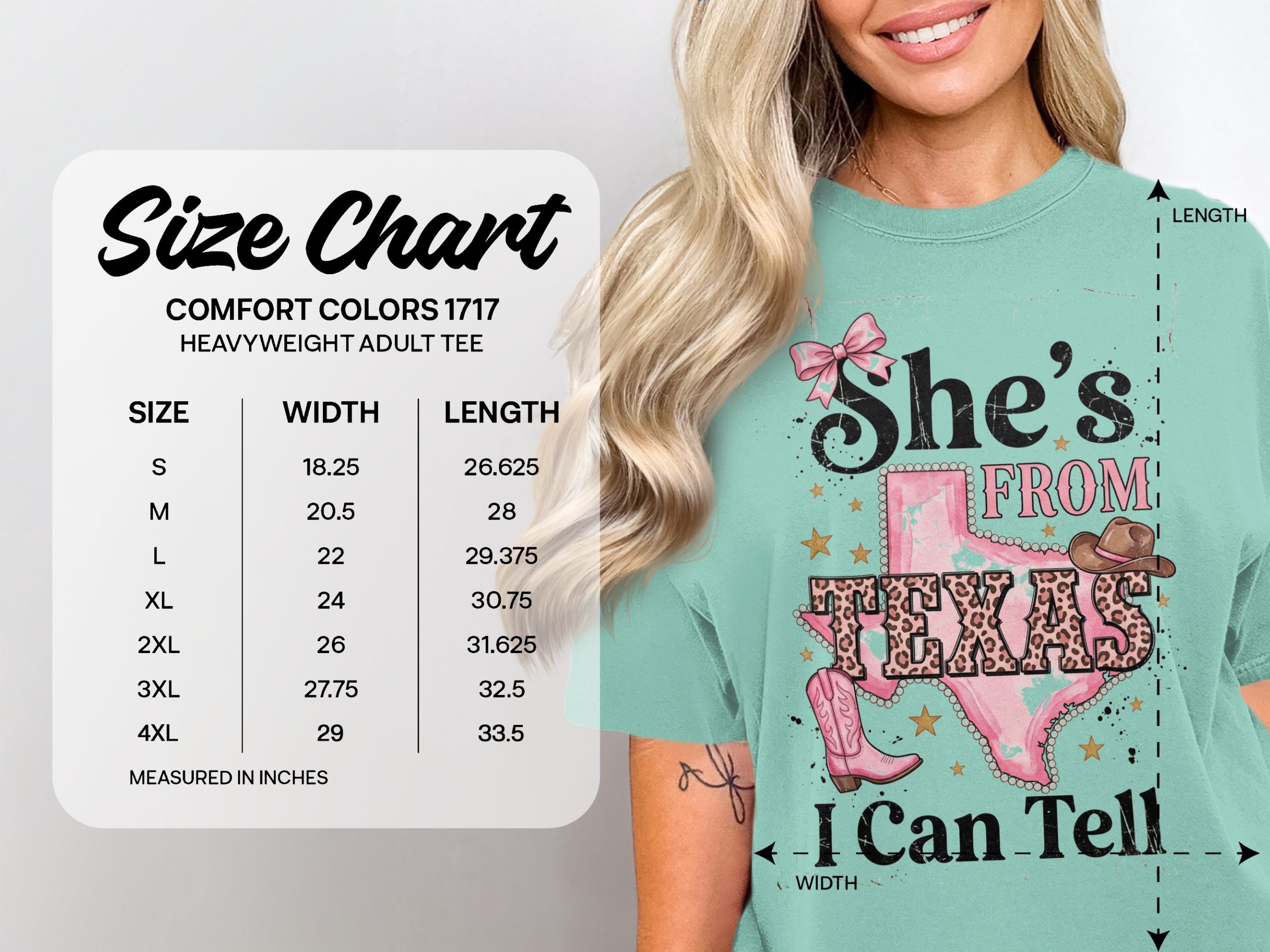 She's From Texas I Can Tell T-Shirt | Pink Leopard Print Texas Tee | Southern Cowgirl Shirt | Texas Pride Gift for Her | Western Style Texas - Image 6