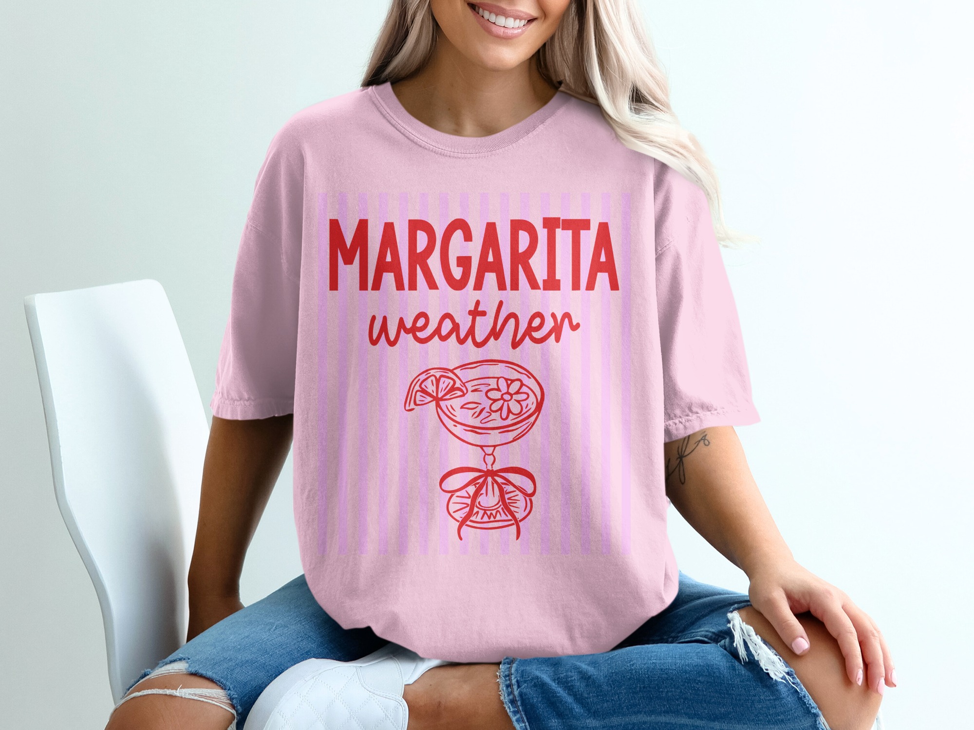 Margarita Weather T-Shirt, Funny Drinking Shirt, Girls Trip Vacation Tee, Summer Beach Lover Gift for Her, Bachelorette Party Top - Image 17