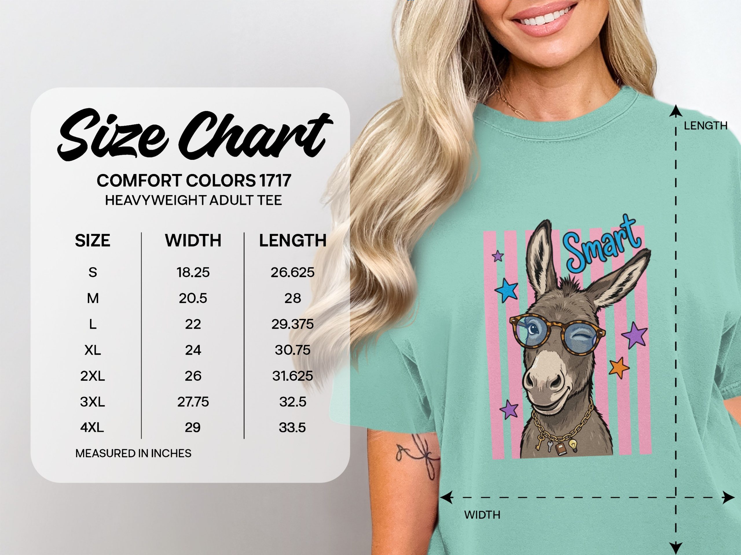 Smart Donkey T-Shirt, Nerdy Animal Graphic Tee, Witty Student Teacher Gift, Funny Book Lover Shirt, Intellectual Humor Top - Image 4