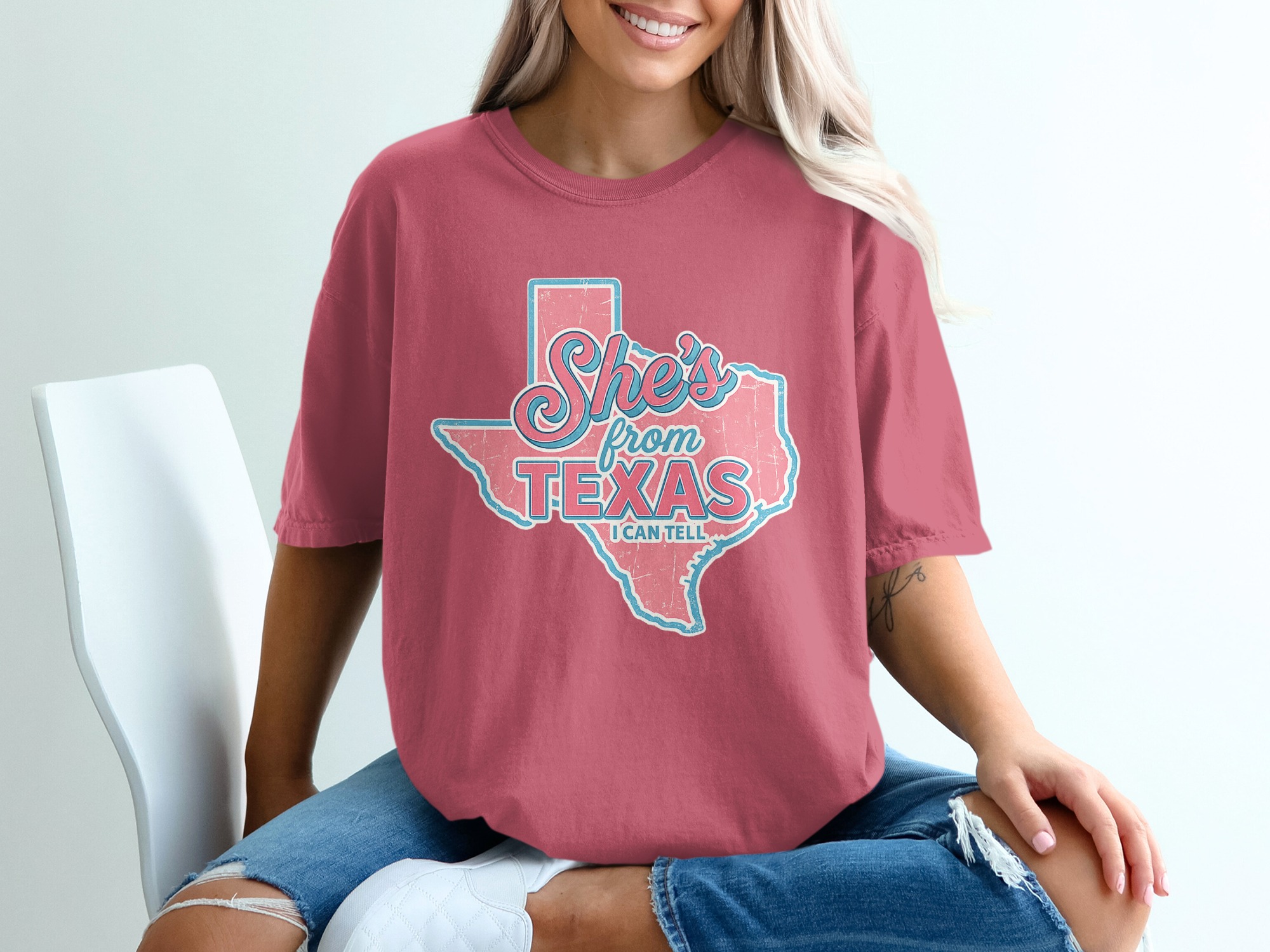 She's From Texas T-Shirt, Texas I Can Tell Tee, Vintage Texas Women's Shirt, Retro Texas Pride Top, Southern Girl Gift for Her, Texas Lover - Image 15