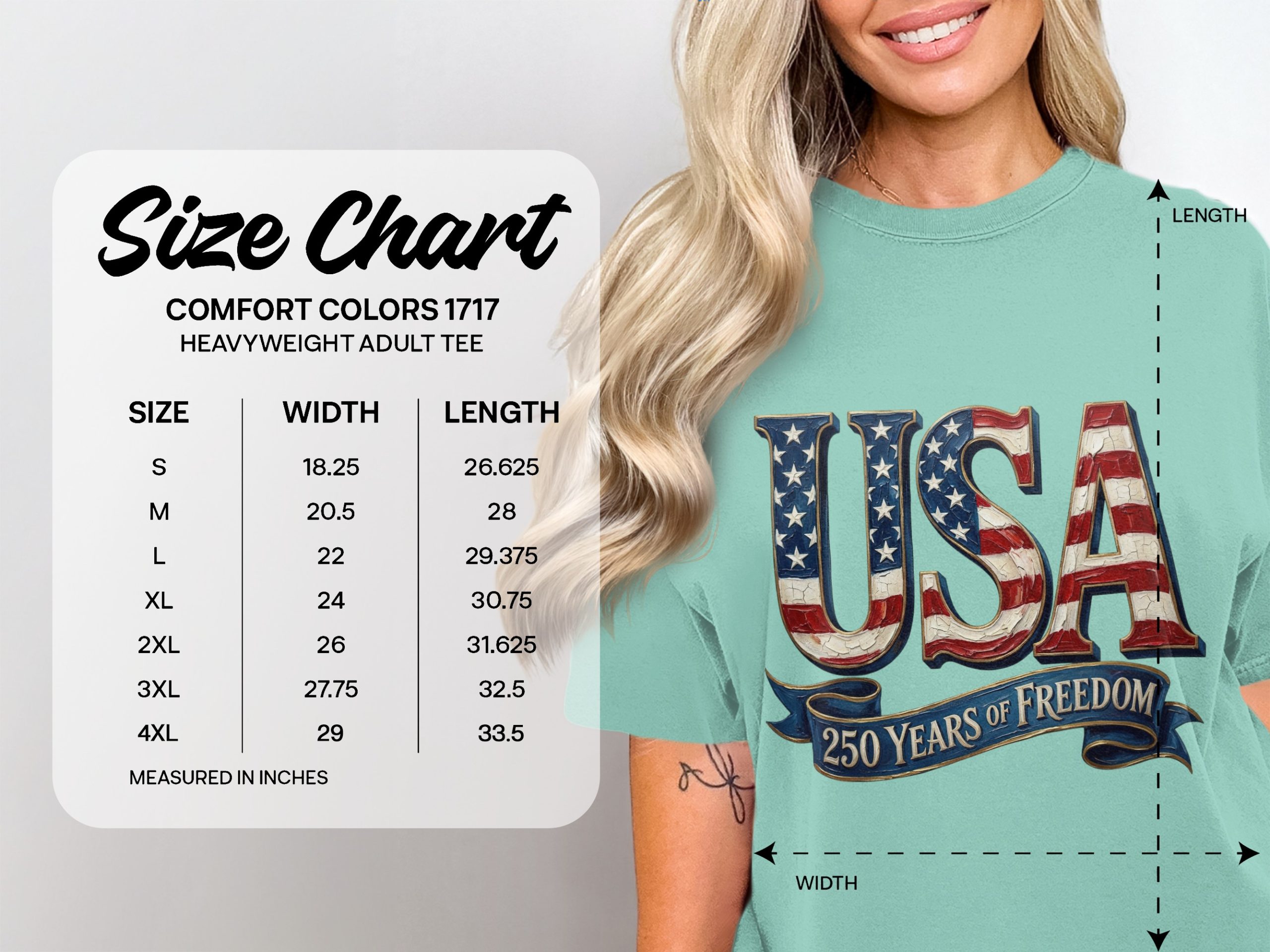 USA 250 Years of Freedom T-Shirt, Patriotic American Anniversary Tee, Vintage Flag Design, Independence Day Gift, Freedom Celebration Shirt - Image 6