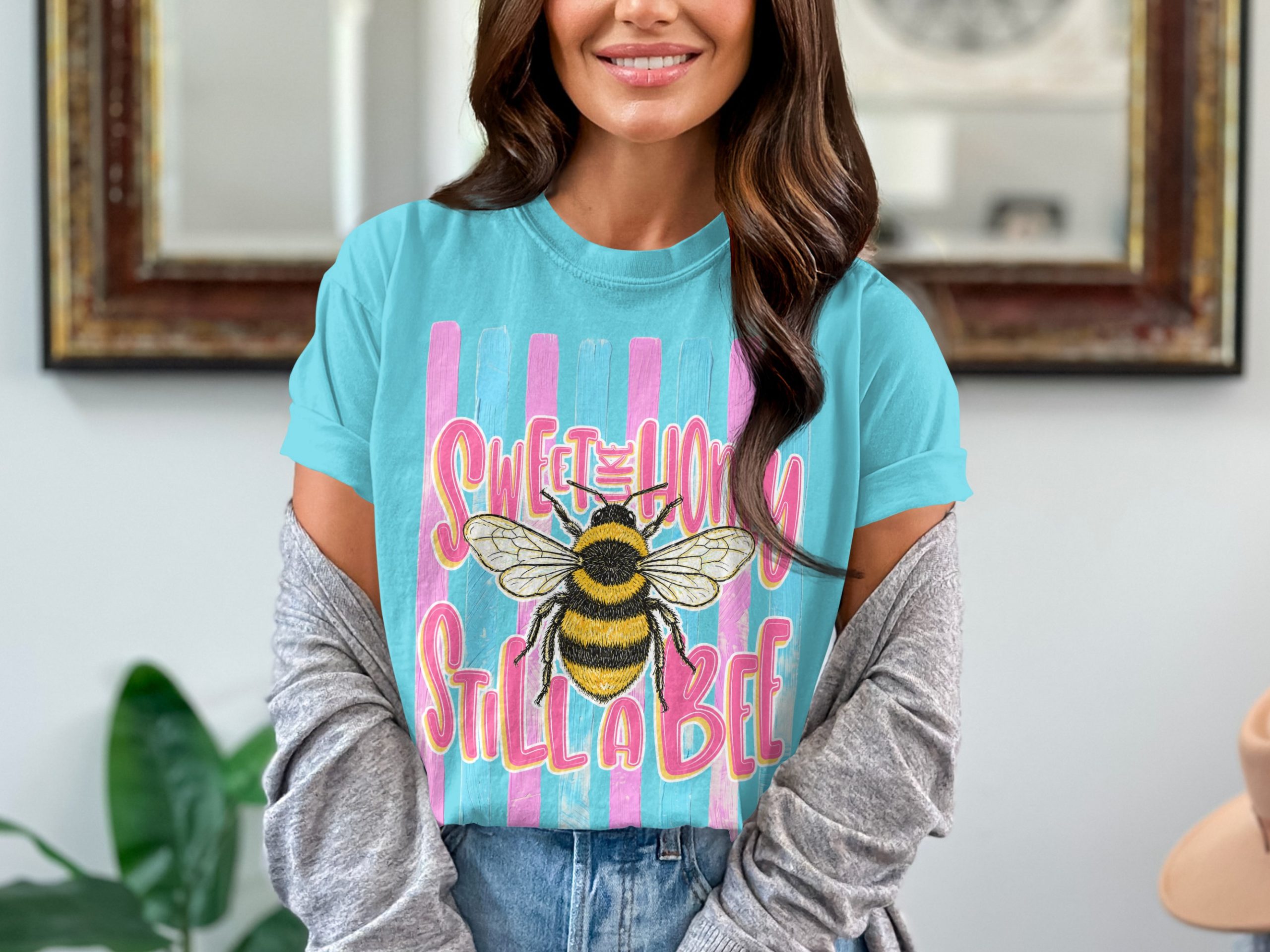 Comfort Colors ® Sweet as Honey Still a Bee T-Shirt, Bumblebee Lover Gift, Sassy Feminist Tee, Cute Insect Top, Positive Vibe Shirt - Image 7