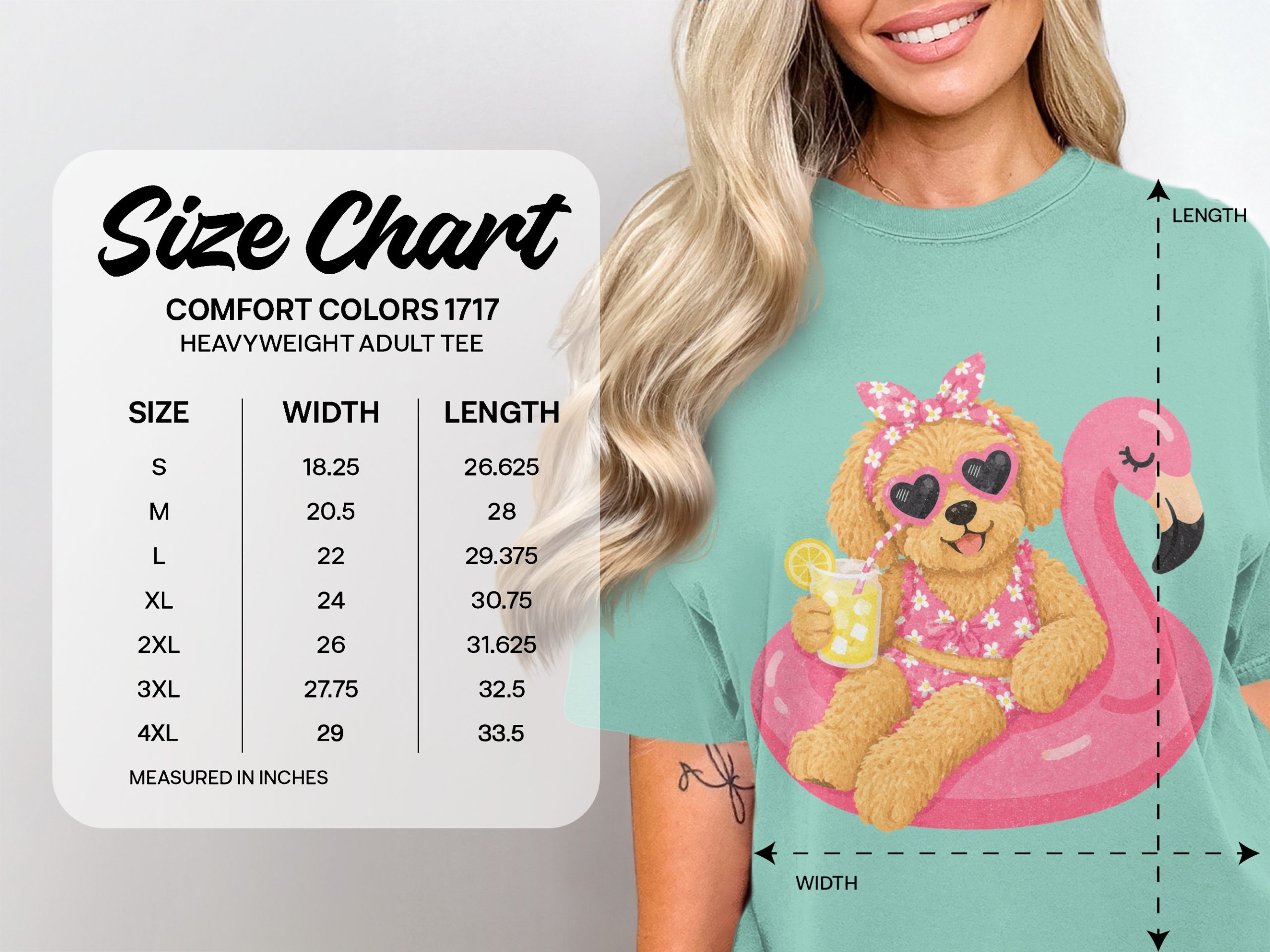 Happy Dog Flamingo Float Summer T-Shirt - Image 4