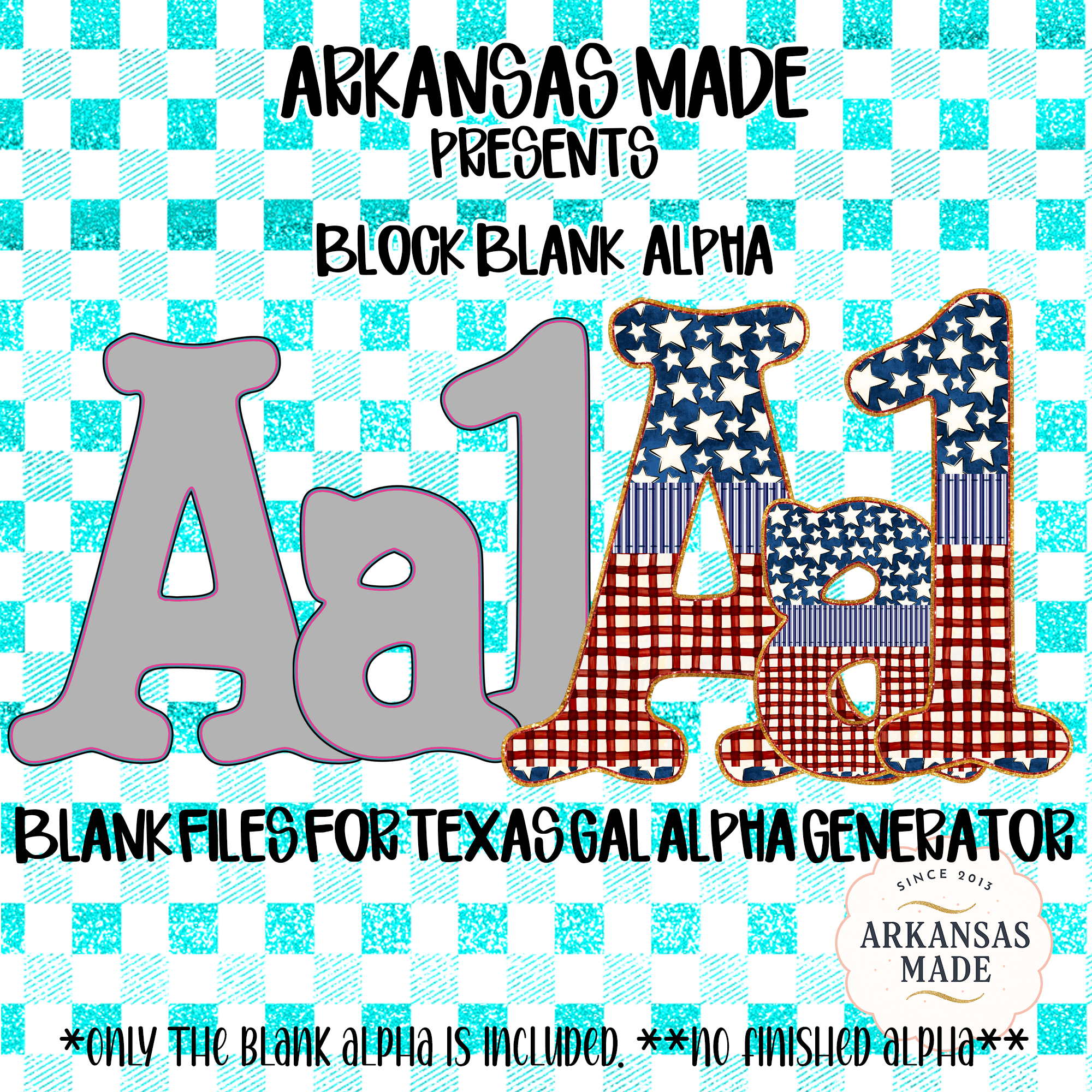 Block blank alpha Digital PNGs for Texas Gal Alpha Generator | Blank Outline Letters & Numbers | diy Crafting Font | Custom Design Clip Art - Image 2
