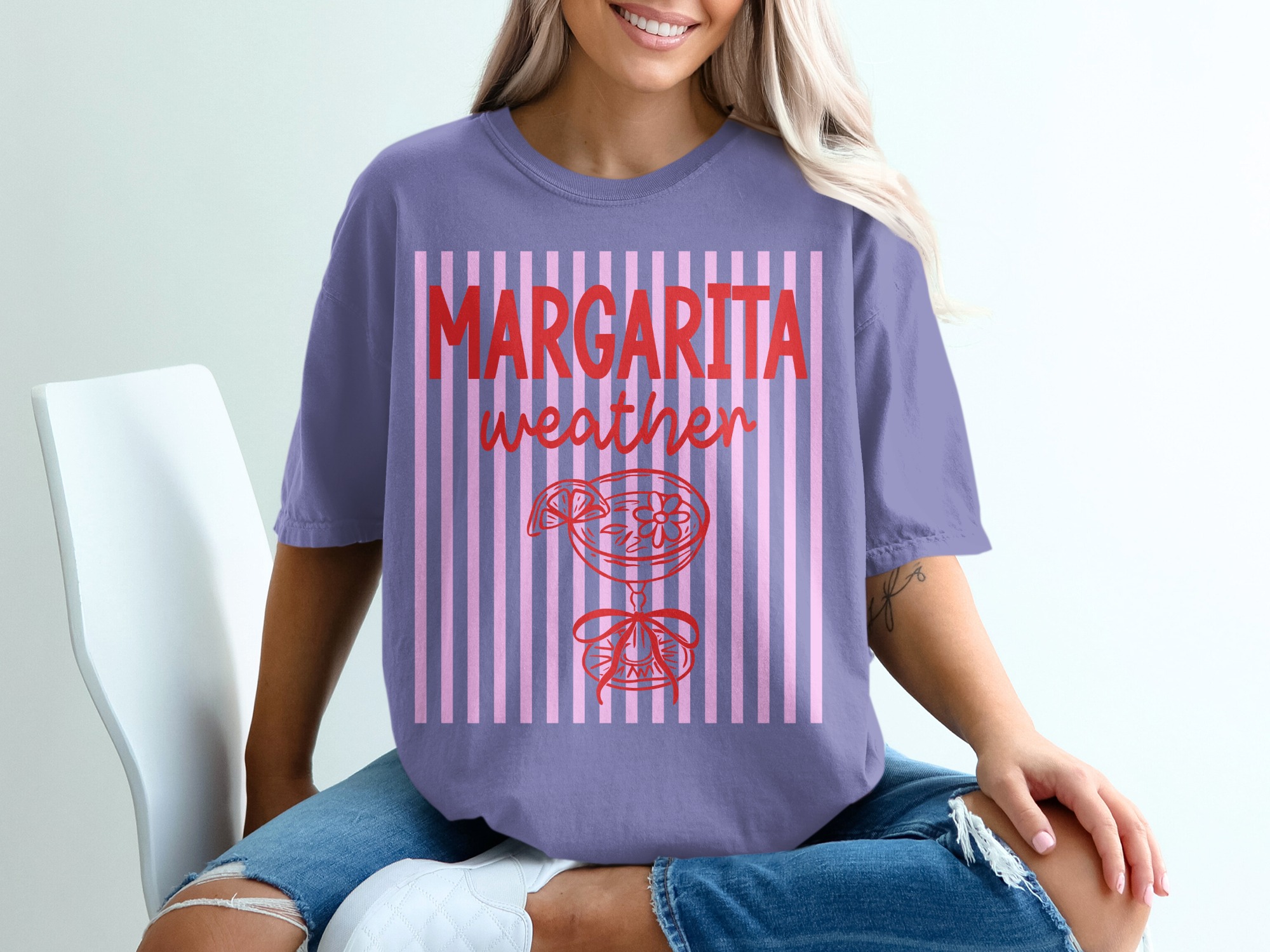 Margarita Weather T-Shirt, Funny Drinking Shirt, Girls Trip Vacation Tee, Summer Beach Lover Gift for Her, Bachelorette Party Top - Image 13