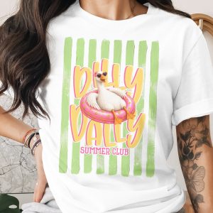 Comfort Colors® Billy Vally Summer Club T-Shirt, Cool Duck Vacation Tee, Retro Summer Shirt, Preppy Beach Vibe Graphic Tee, Fun Quirky Gift