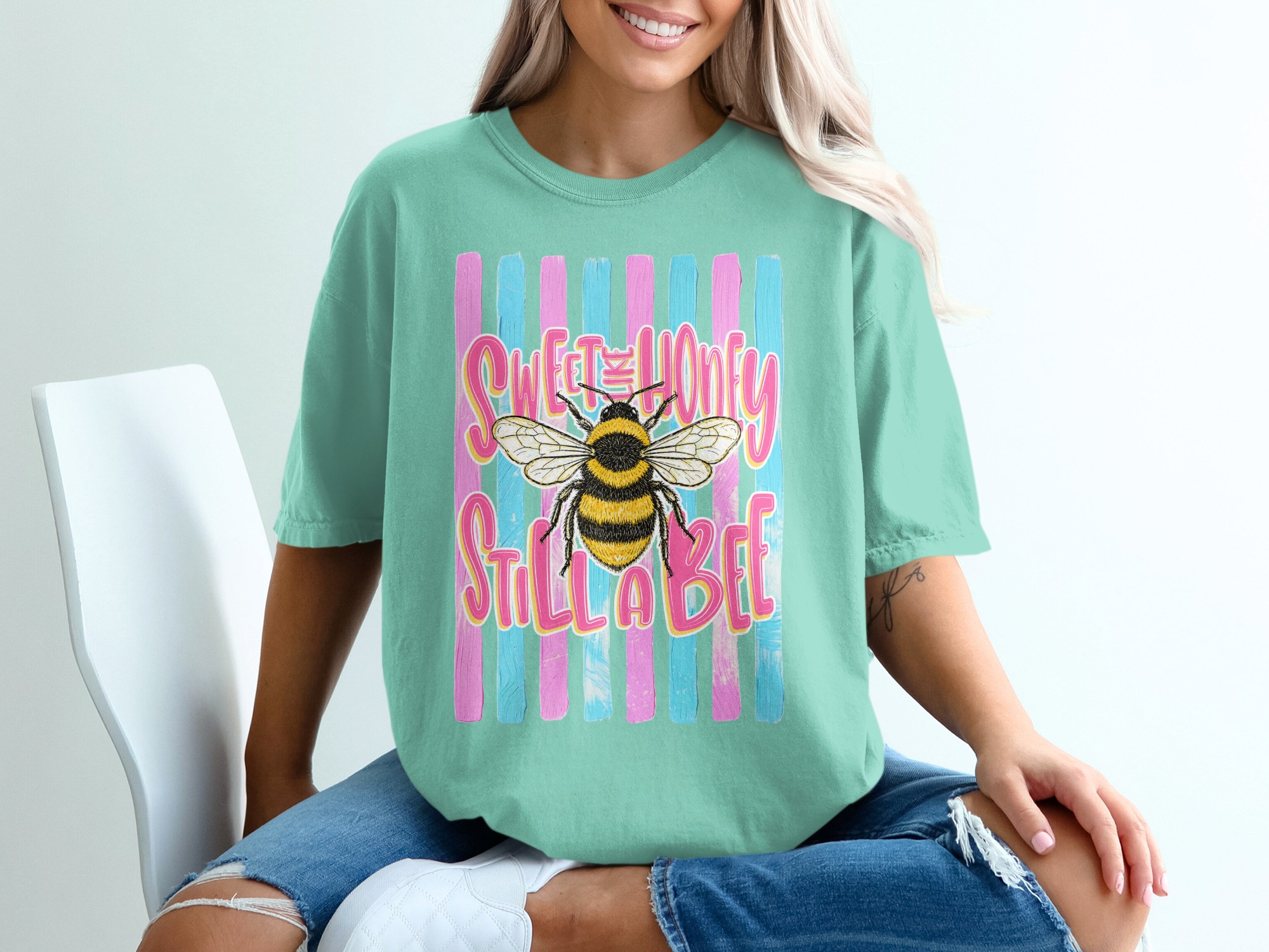 Comfort Colors ® Sweet as Honey Still a Bee T-Shirt, Bumblebee Lover Gift, Sassy Feminist Tee, Cute Insect Top, Positive Vibe Shirt - Image 10