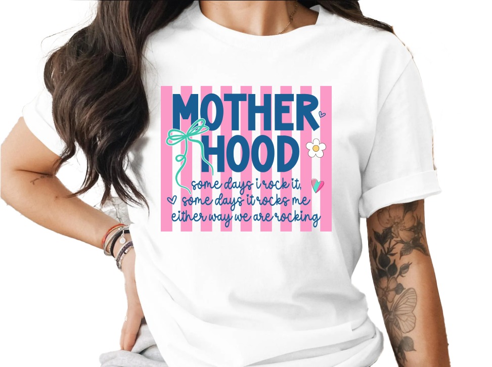 Comfort Colors® Motherhood T-Shirt, Mom Life Shirt, Some Days I Rock It Tee, Funny Motherhood Gift for New Mom, Mama Shirt, Cute Mom Gift