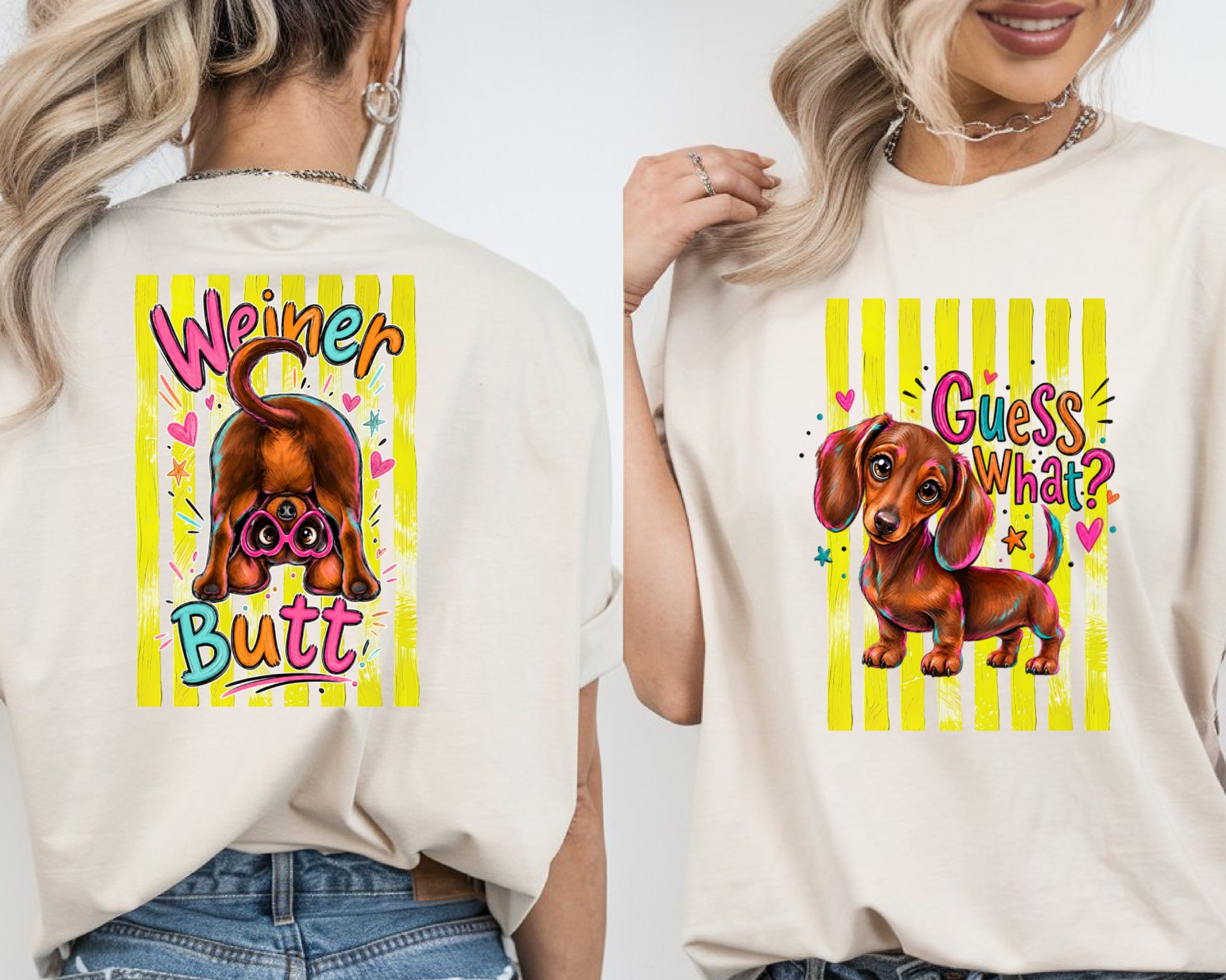 Funny Dachshund T-Shirt, Comfort Colors ® Guess What Dog Tee, Cute Puppy Lover Gift, Weiner Dog Mom Shirt, Vibrant Pet Owner Top - Image 2