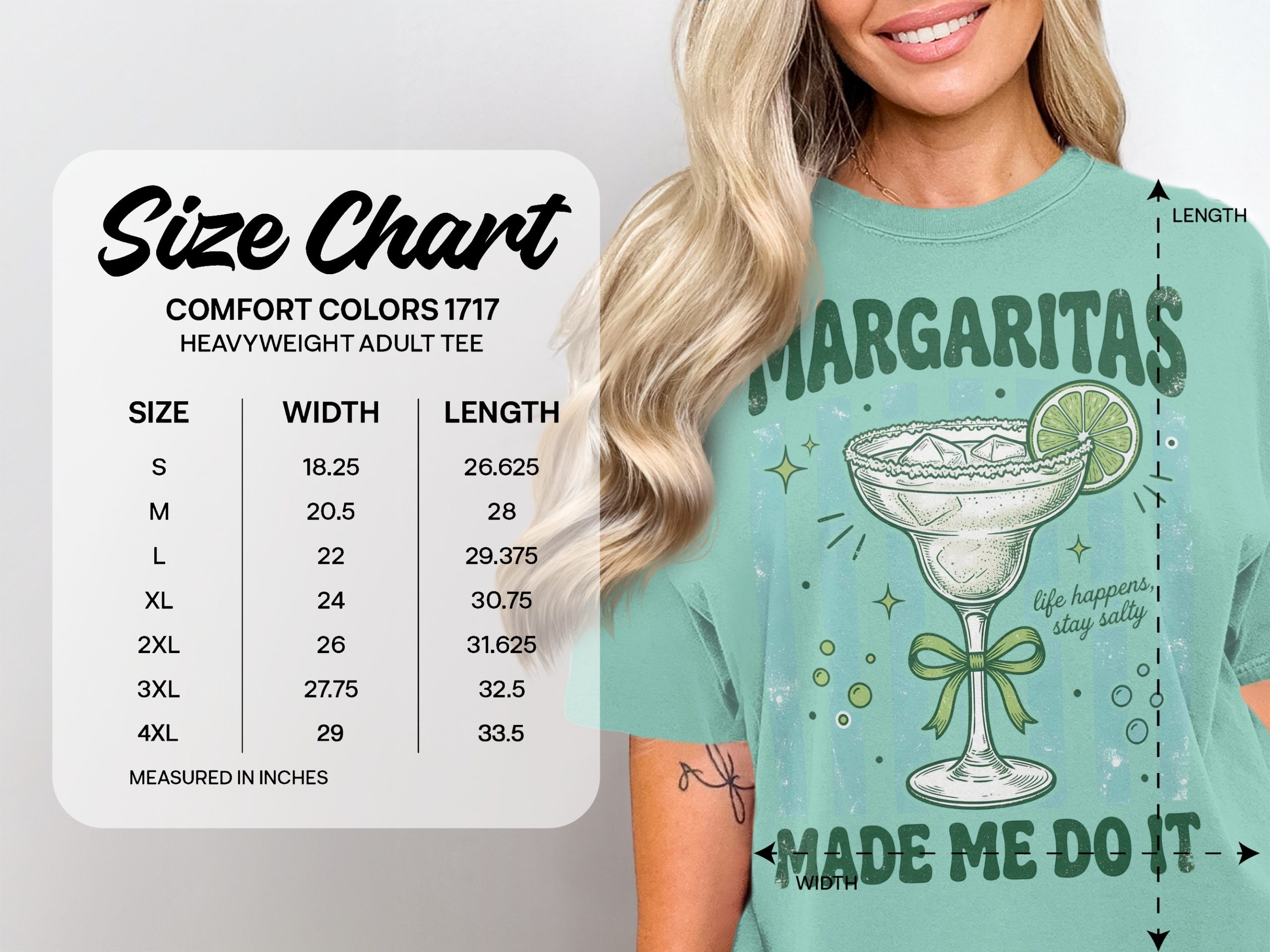 Margarita T-Shirt | Funny Drinking Shirt | Salty Life Vacation Tee | Bachelorette Party Gift for Her | Retro Cocktail Lover Summer Top - Image 4