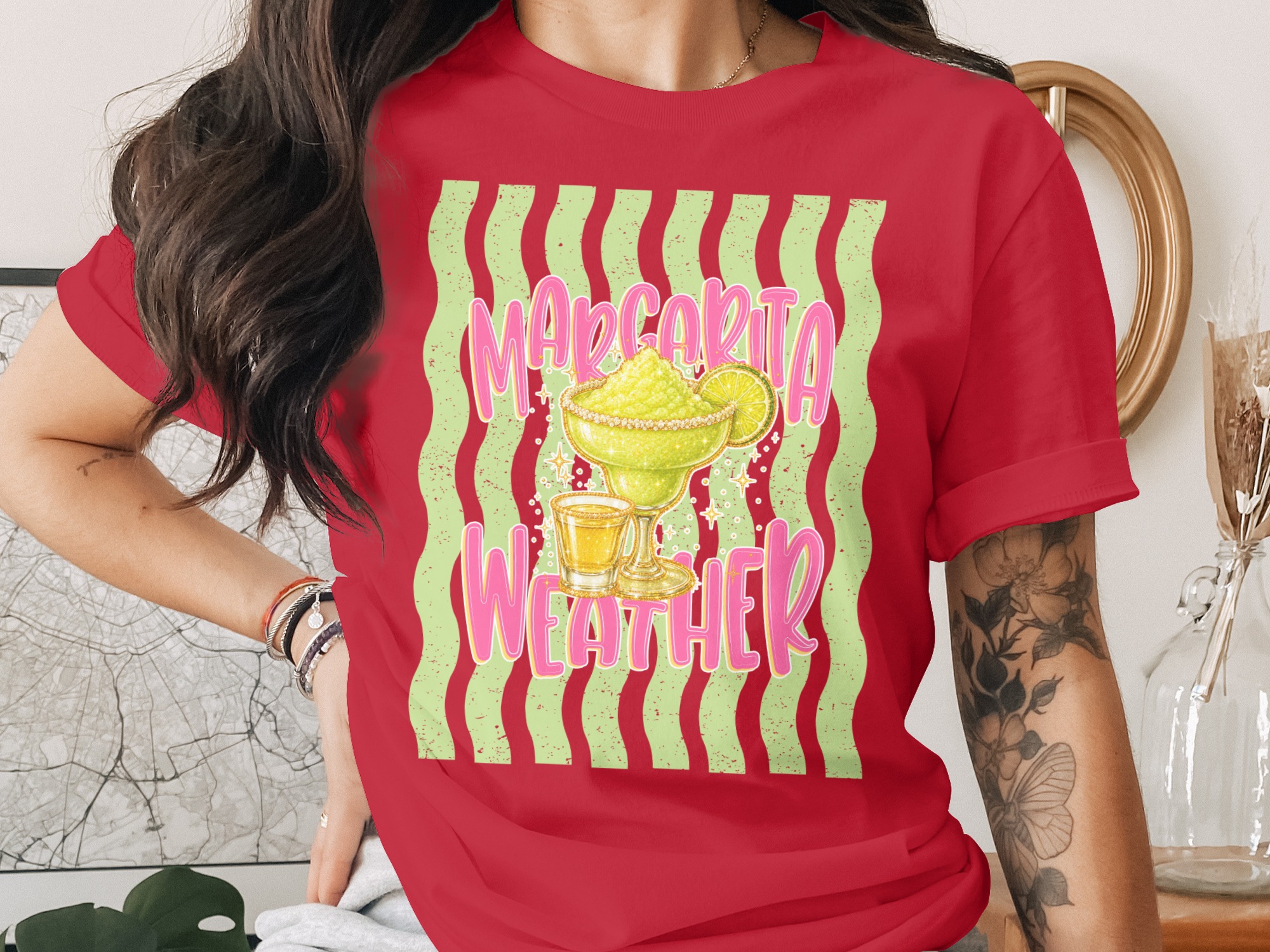 Comfort Colors® Margarita Weather T-Shirt, Summer Party Shirt, Fun Vacation Tee, Bachelorette Gift, Girls Trip Shirt, Drink Lover Top - Image 4