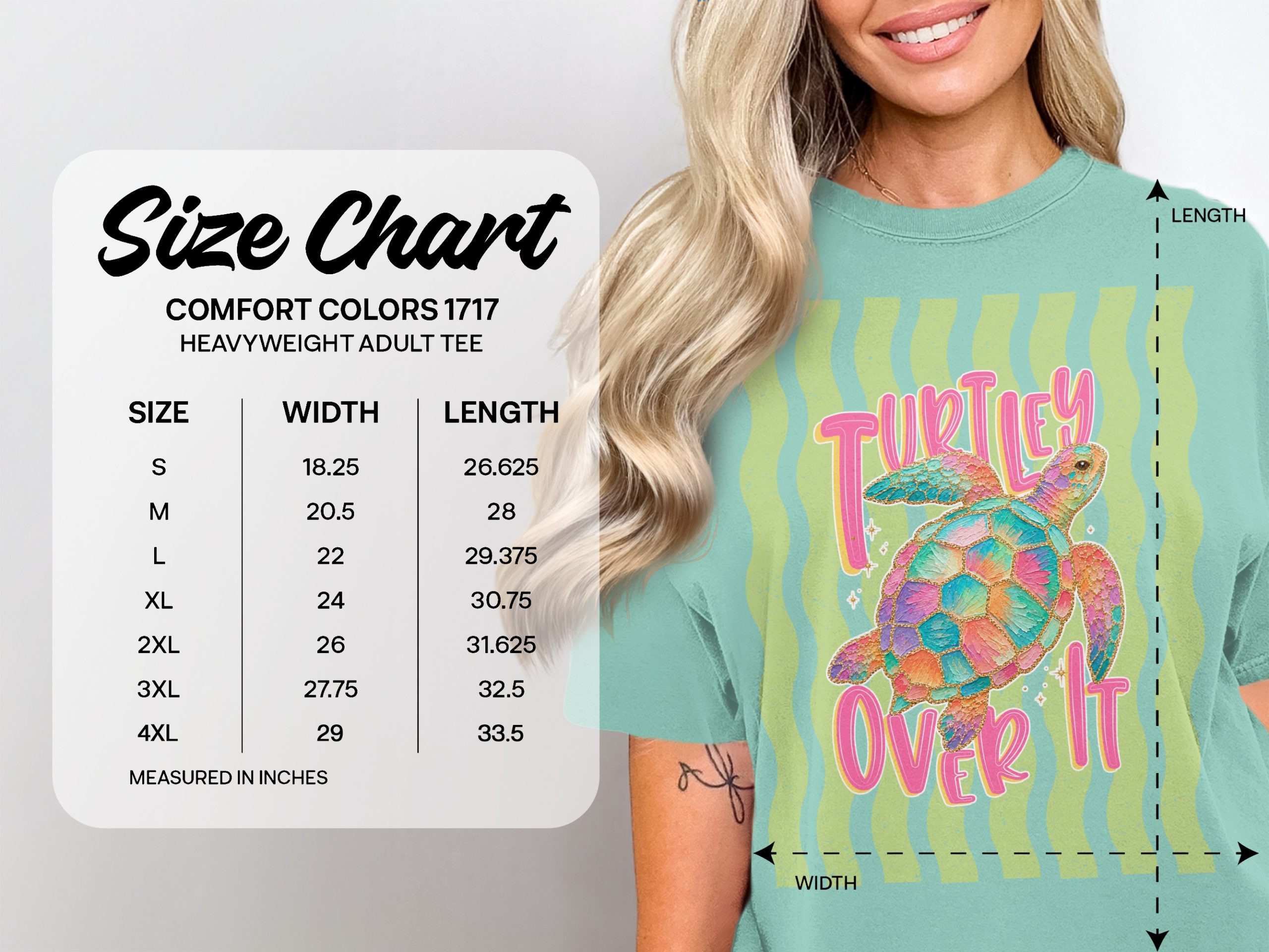 Comfort Colors® Turtley Over It T-Shirt, Funny Sea Turtle Pun Tee, Cute Coastal Beach Shirt, Ocean Lover Gift for Her, Summer Vacation Top - Image 5