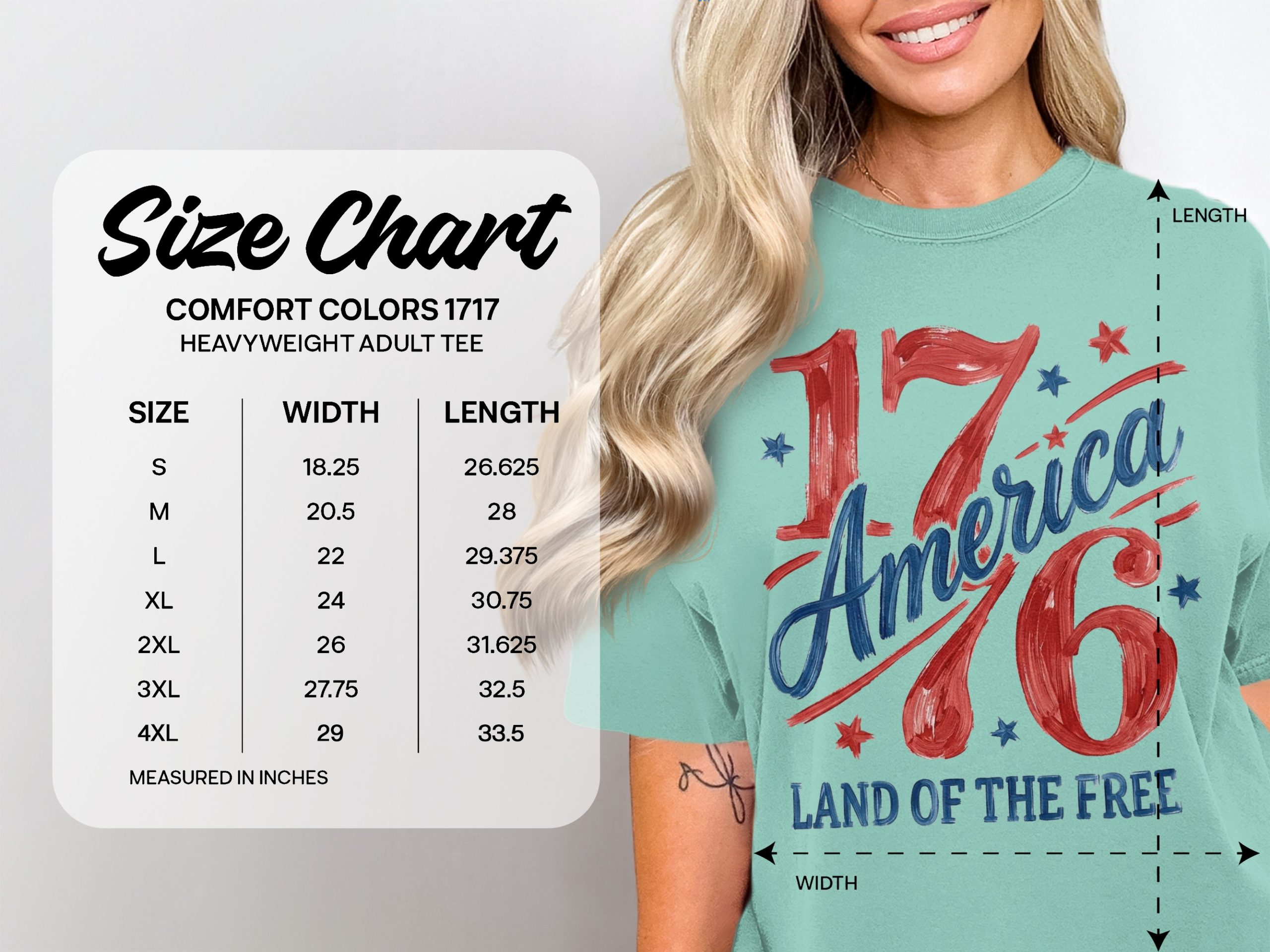 1776 America Land of the Free Patriotic T-Shirt, Distressed American Flag Tee, Fourth of July Shirt Gift, Vintage Brushstroke Design - Image 4