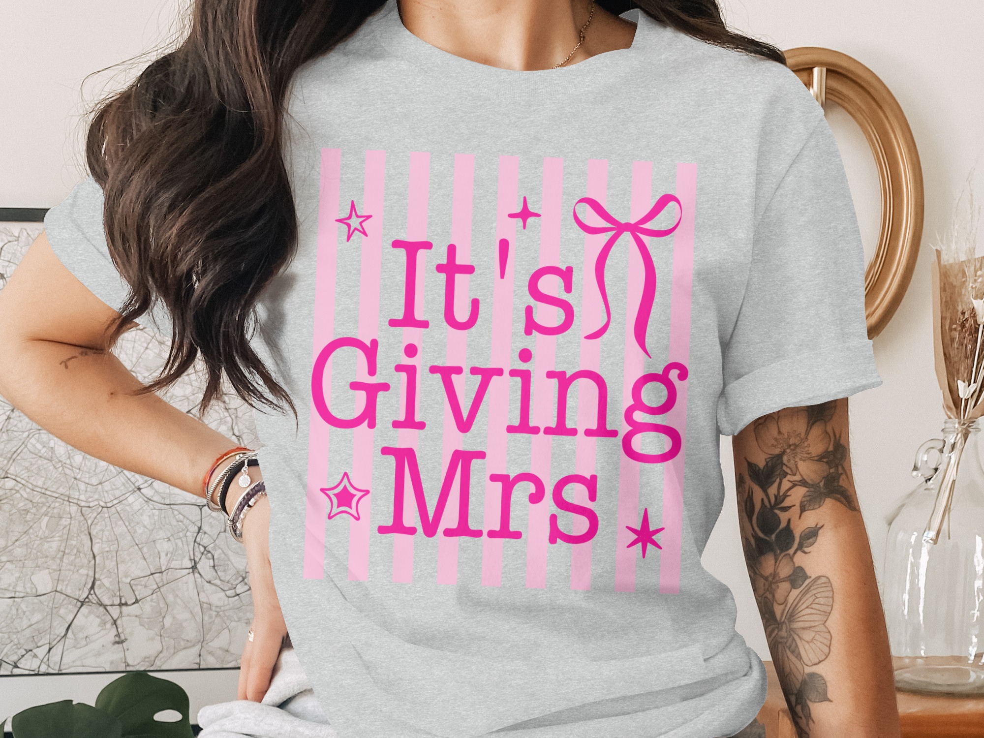 Comfort Colors® It's Giving Mrs T-Shirt, Future Mrs Shirt, Bachelorette Party Tee, Bridal Shower Gift, Engagement Party, Bride to Be Top - Image 2
