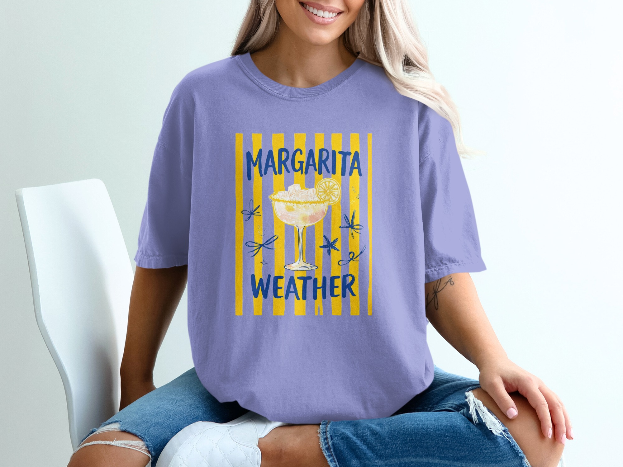 Comfort Colors® Margarita Weather T-Shirt, Summer Vacation Tee, Beach Party Outfit, Cocktail Lover Gift, Girls Trip Shirt - Image 18