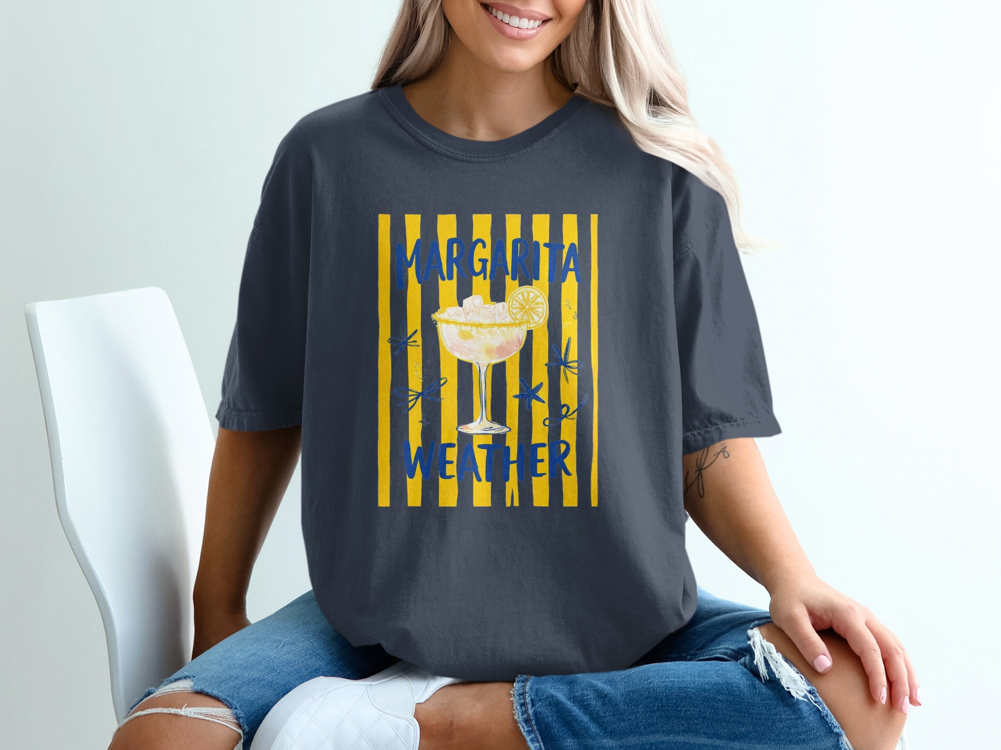 Comfort Colors® Margarita Weather T-Shirt, Summer Vacation Tee, Beach Party Outfit, Cocktail Lover Gift, Girls Trip Shirt - Image 12
