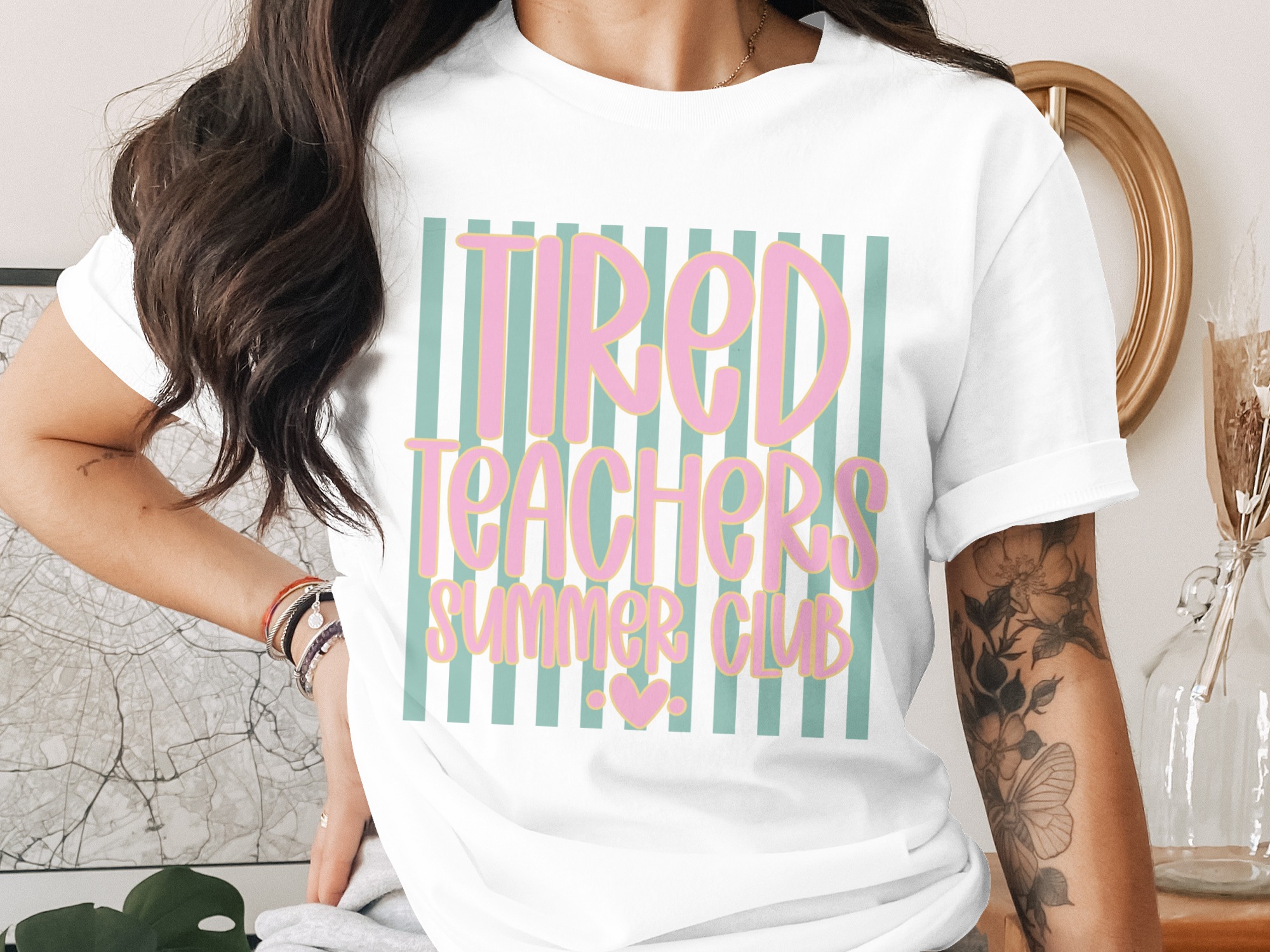 Tired Teachers Summer Club T-Shirt - Funny Teacher Gift