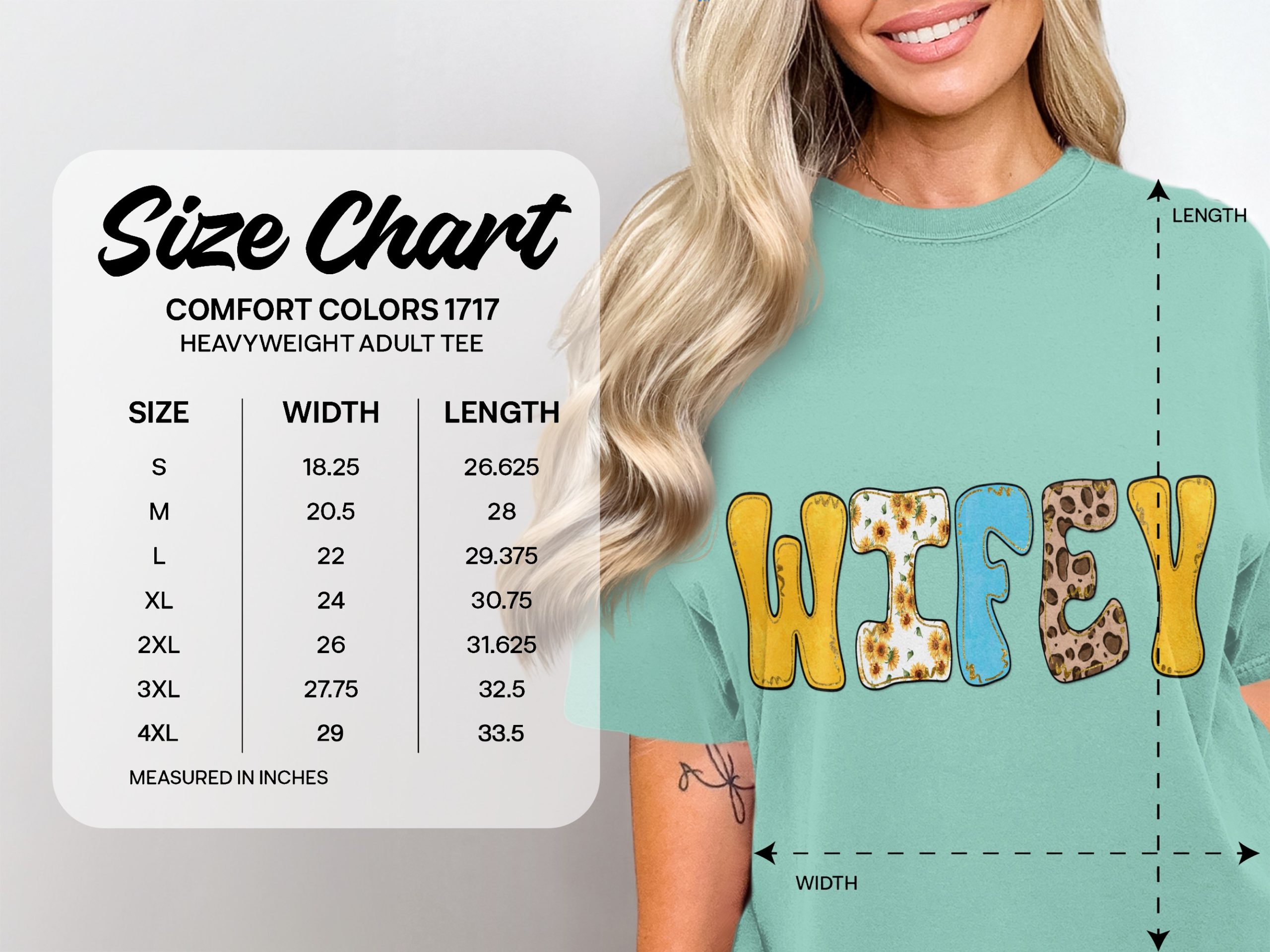 Wifey Digital Download PNG, Sunflower Leopard Print Sublimation Design, Boho Bride Engagement Gift, Faux Glitter Wifey Word Art Digital File - Image 4