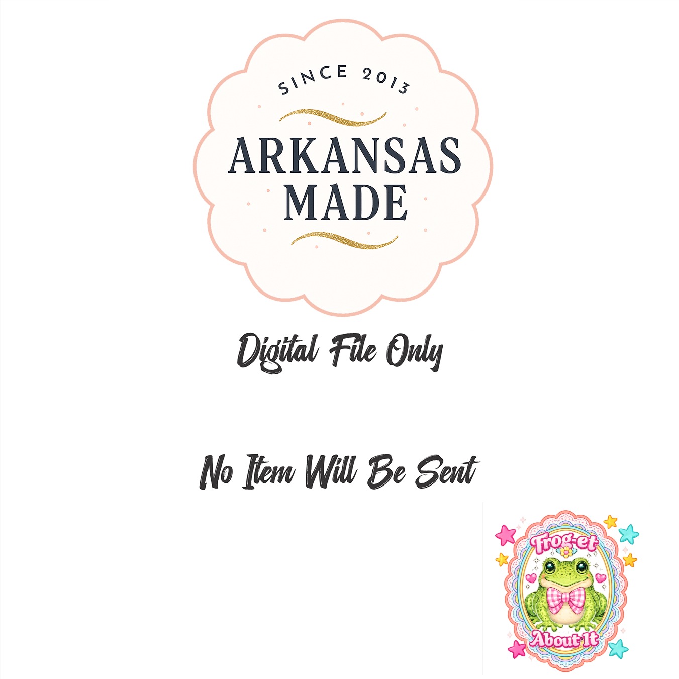 Frog-et About It Cute Frog PNG Digital Download | Kawaii Toad Lover Art, Whimsical Cottagecore Aesthetic, Funny Quote Design File - Image 3