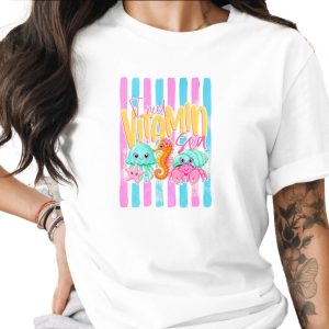 Comfort Colors® Vitamin Sea T-Shirt, Cute Ocean Animals Tee, Beach Vacation Shirt, Summer Vibes Jellyfish Seahorse Crab Gift