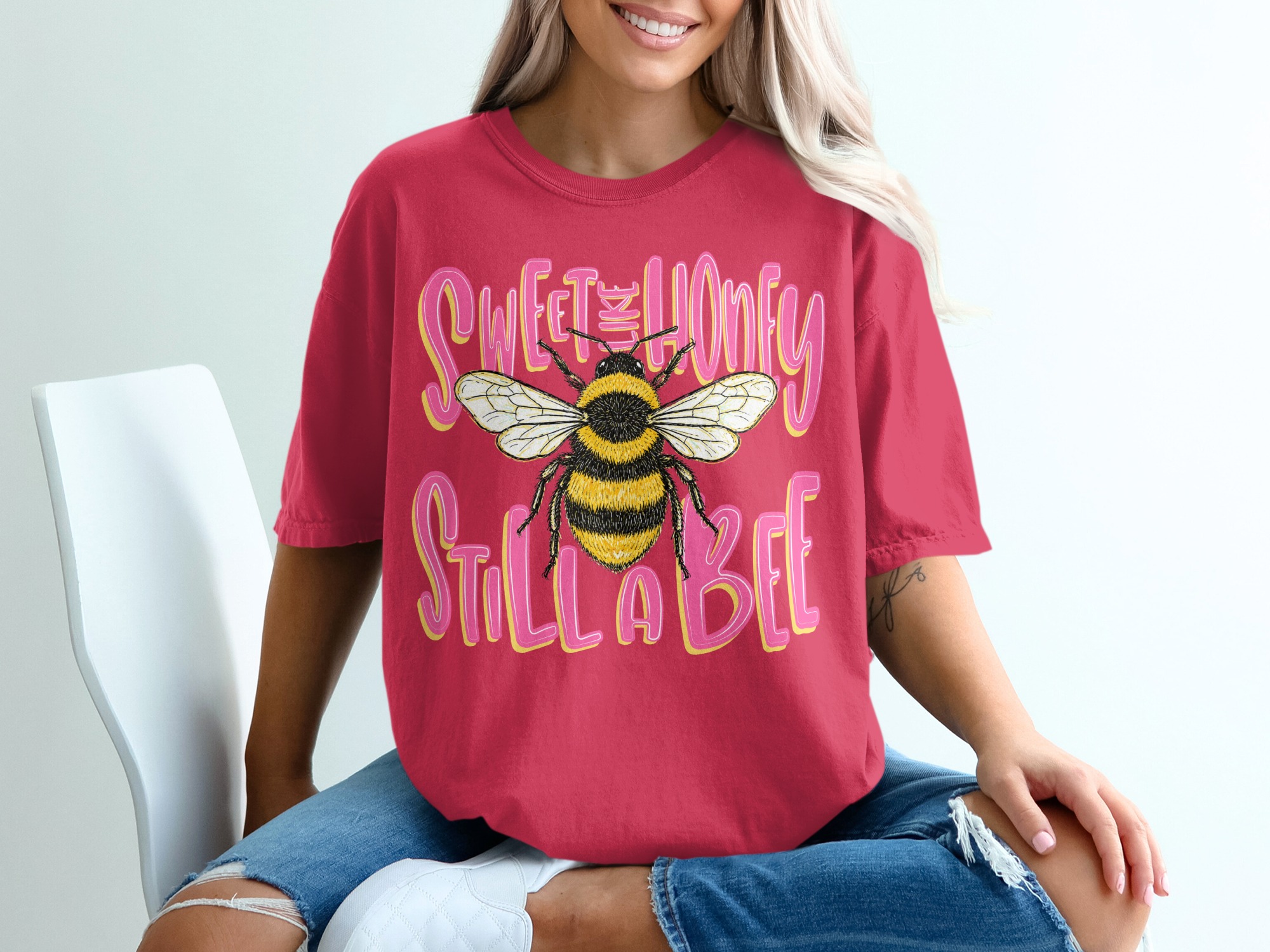 Sweet Like Honey Still A Bee T-Shirt, Sassy Bumblebee Shirt, Funny Bee Lover Tee, Cute Nature Lover Gift for Her, Women's Empowerment Top - Image 14