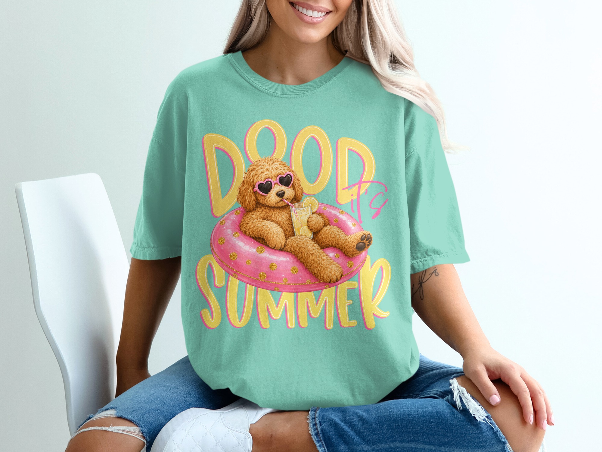 Goldendoodle Summer T-Shirt, Dood It's Summer Tee, Cute Dog Lover Shirt, Labradoodle Mom Gift, Funny Vacation Dog Owner Apparel - Image 10