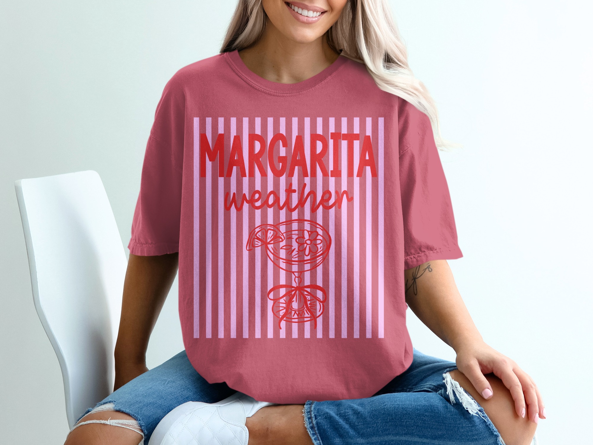 Margarita Weather T-Shirt, Funny Drinking Shirt, Girls Trip Vacation Tee, Summer Beach Lover Gift for Her, Bachelorette Party Top - Image 15