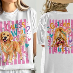 Golden Retriever T-Shirt, Funny Dog Mom Shirt, Front & Back Comfort Colors 1717® Tee, Cute Dog Lover Gift