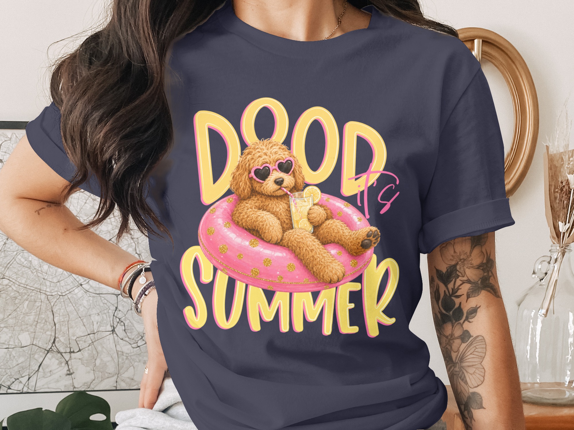 Goldendoodle Summer T-Shirt, Dood It's Summer Tee, Cute Dog Lover Shirt, Labradoodle Mom Gift, Funny Vacation Dog Owner Apparel - Image 3