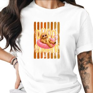 Comfort Colors® Doodle Summer T-Shirt, Dog Lover Tee, Goldendoodle Gift, Cute Pet Owner Vacation Shirt, Funny Summer Vibe, Puppy Mom Present