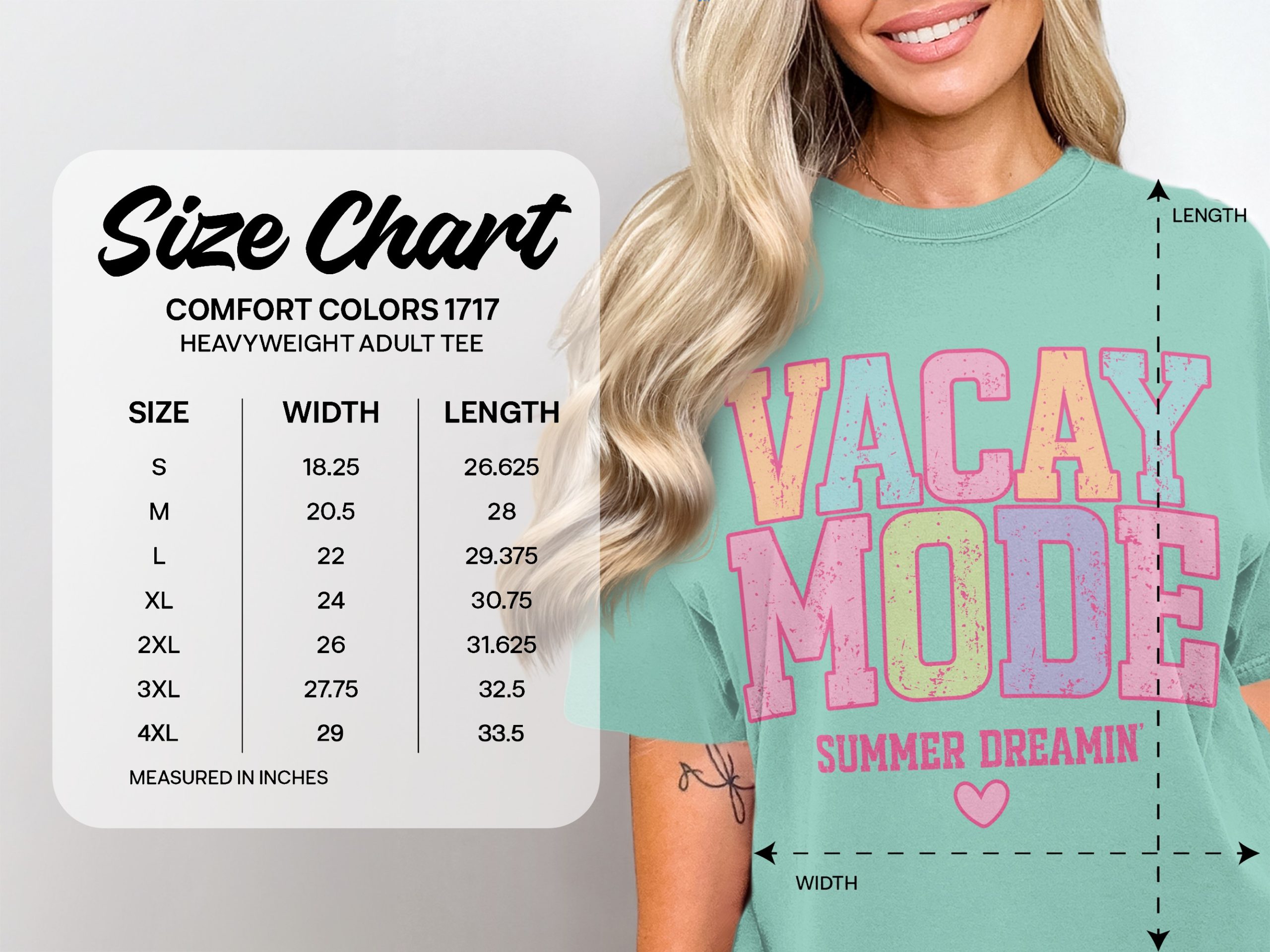 Vacay Mode Summer Dreamin' T-Shirt, Distressed Pastel Vacation Tee, Retro Y2K Aesthetic Travel Shirt, Cute Beach Trip Gift - Image 4