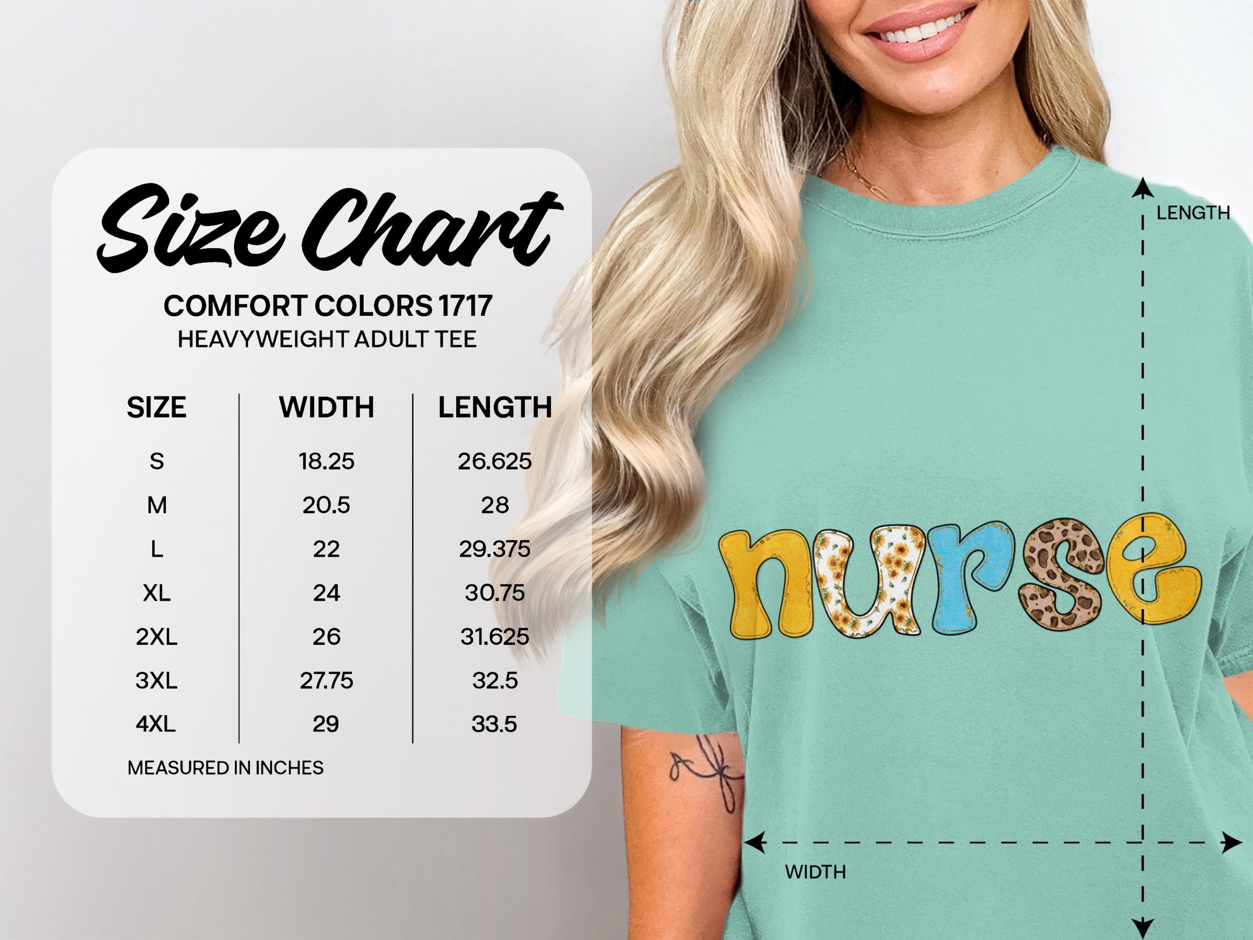 Nurse PNG Digital Download Sunflower Leopard Glitter Letters | Cute RN LPN Graduate Appreciation Gift Sublimation Design - Image 4