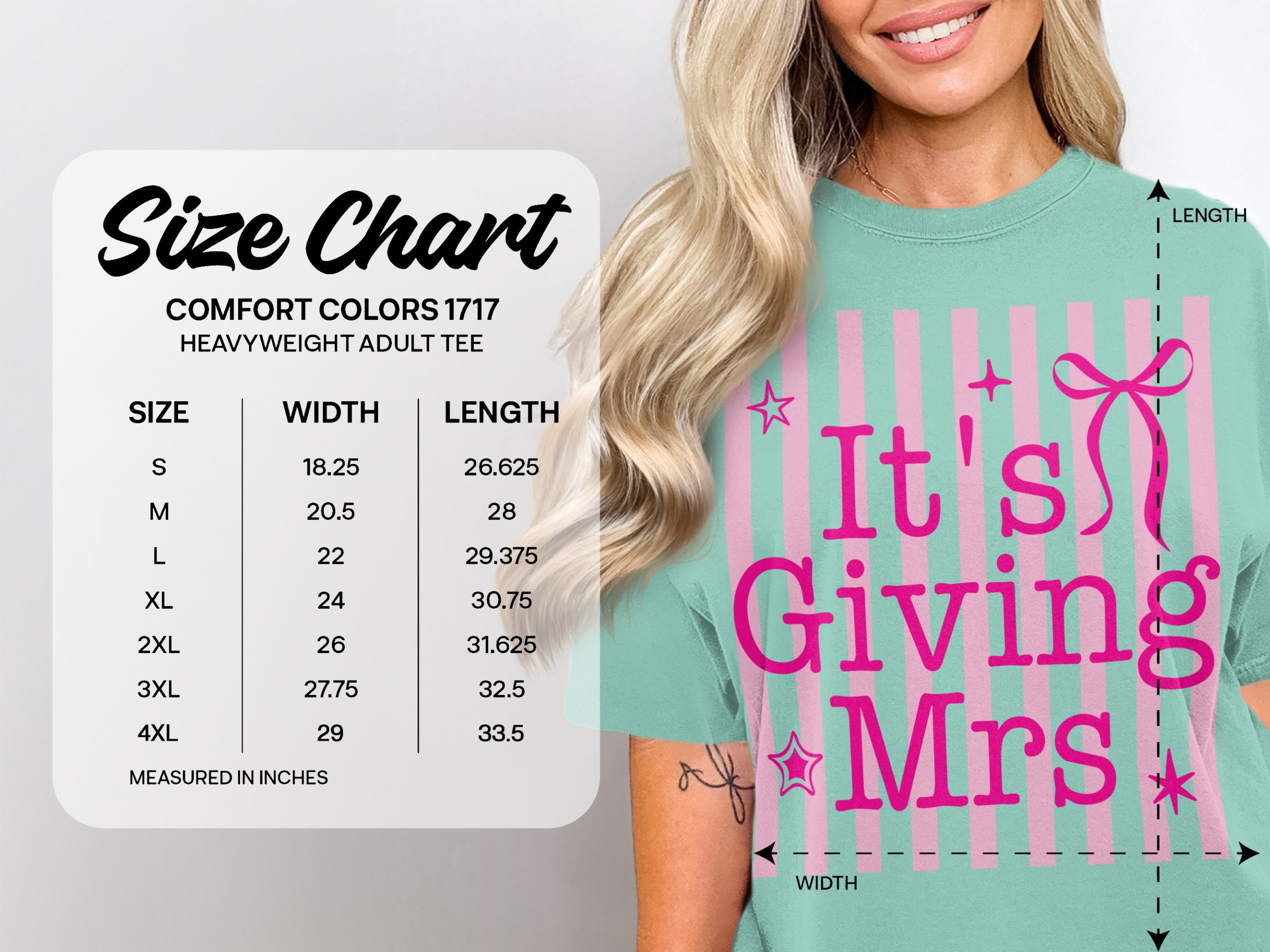 Comfort Colors® It's Giving Mrs T-Shirt, Future Mrs Shirt, Bachelorette Party Tee, Bridal Shower Gift, Engagement Party, Bride to Be Top - Image 6