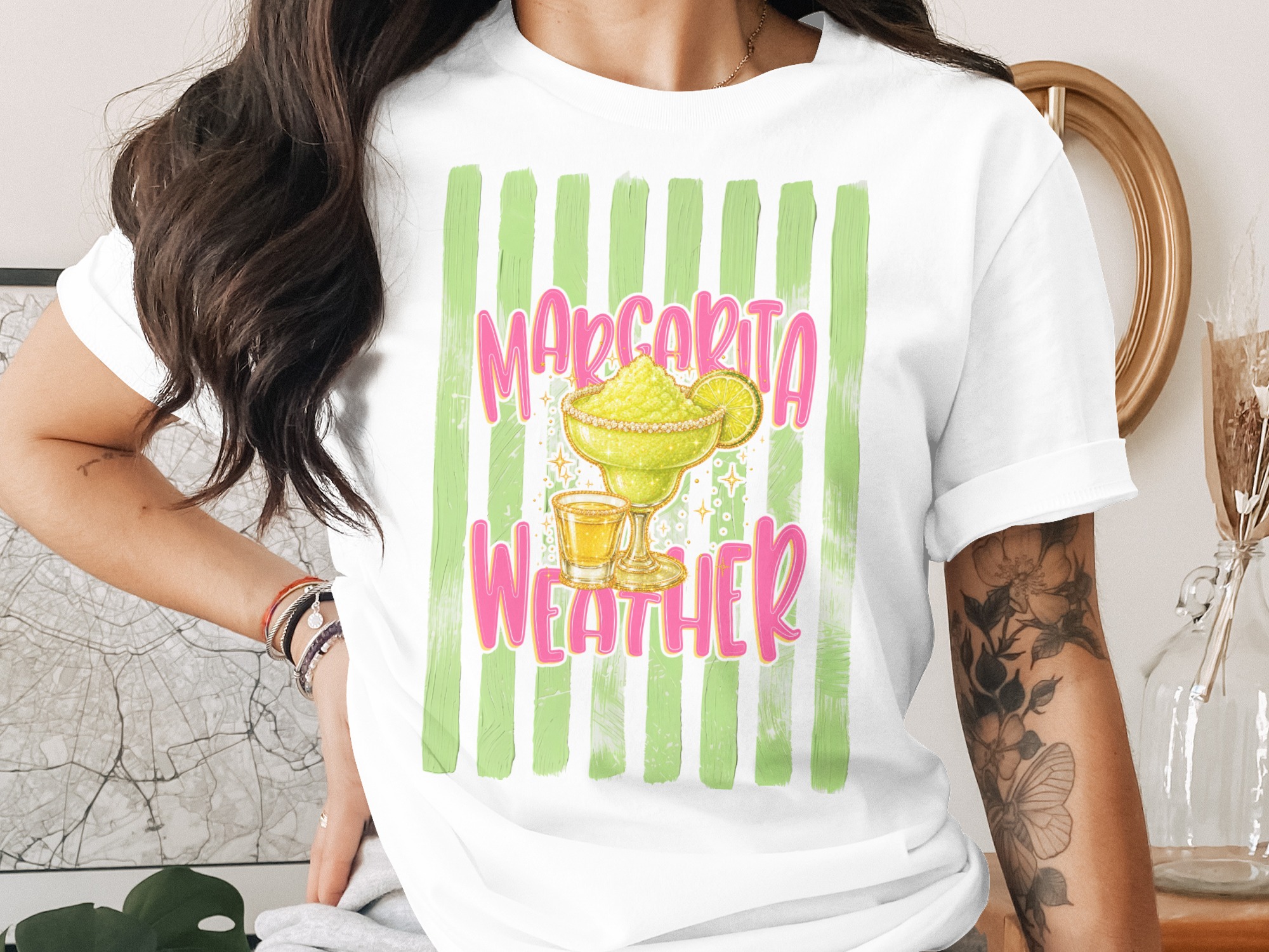 Comfort Colors® Margarita Weather T-Shirt, Fun Summer Drink Tee, Cinco de Mayo Party Shirt, Girls Trip Vacation Top, Beach Lover Gift