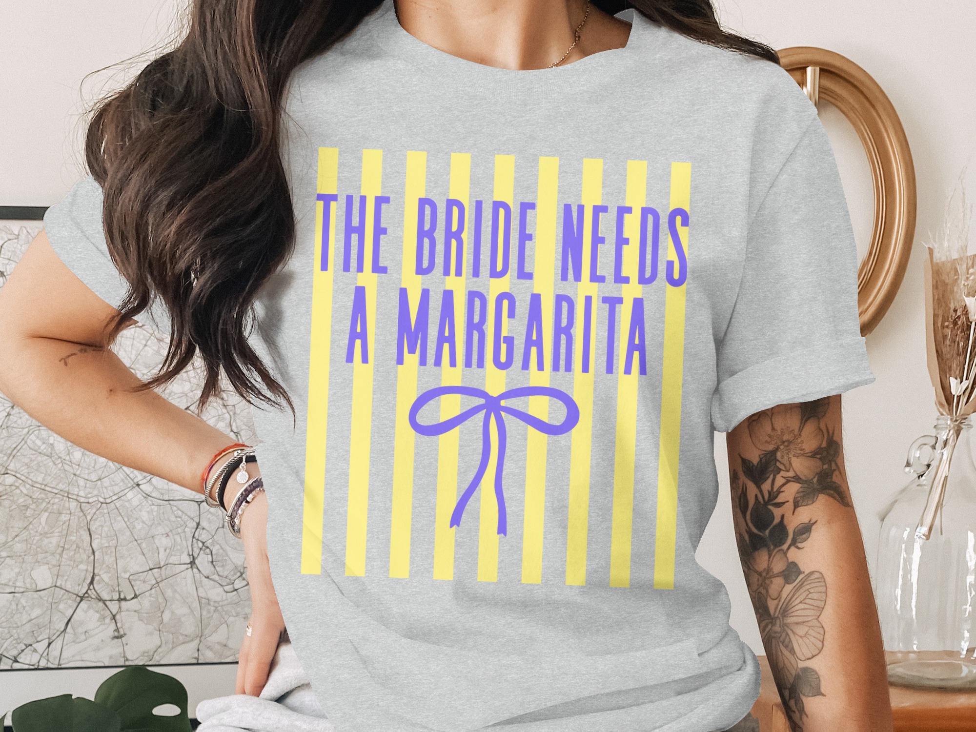 The Bride Needs A Margarita Comfort Colors® T-Shirt, Bachelorette Party Tee, Bridal Shower Gift, Future Mrs Shirt, Engagement - Image 2