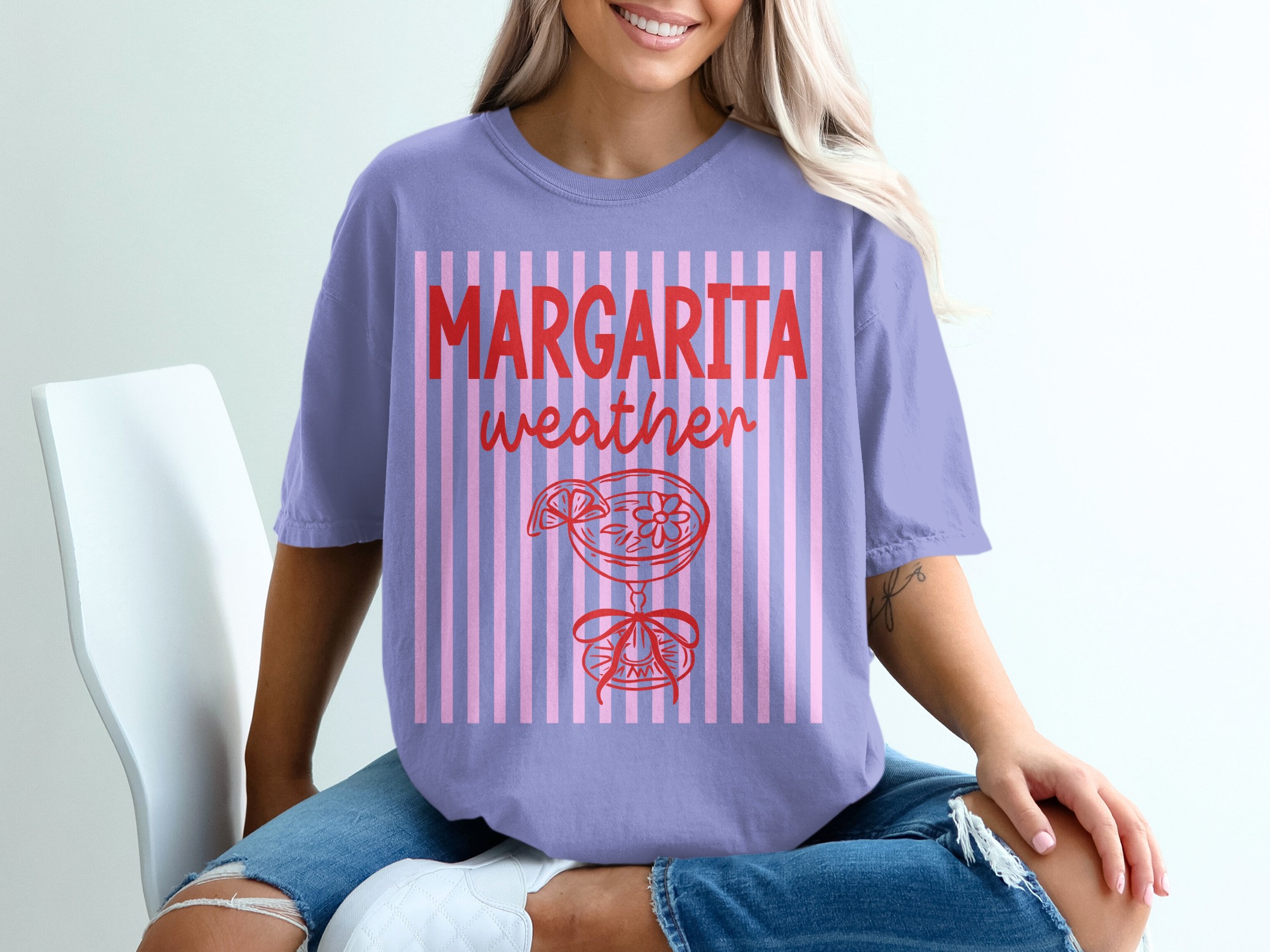 Margarita Weather T-Shirt, Funny Drinking Shirt, Girls Trip Vacation Tee, Summer Beach Lover Gift for Her, Bachelorette Party Top - Image 18