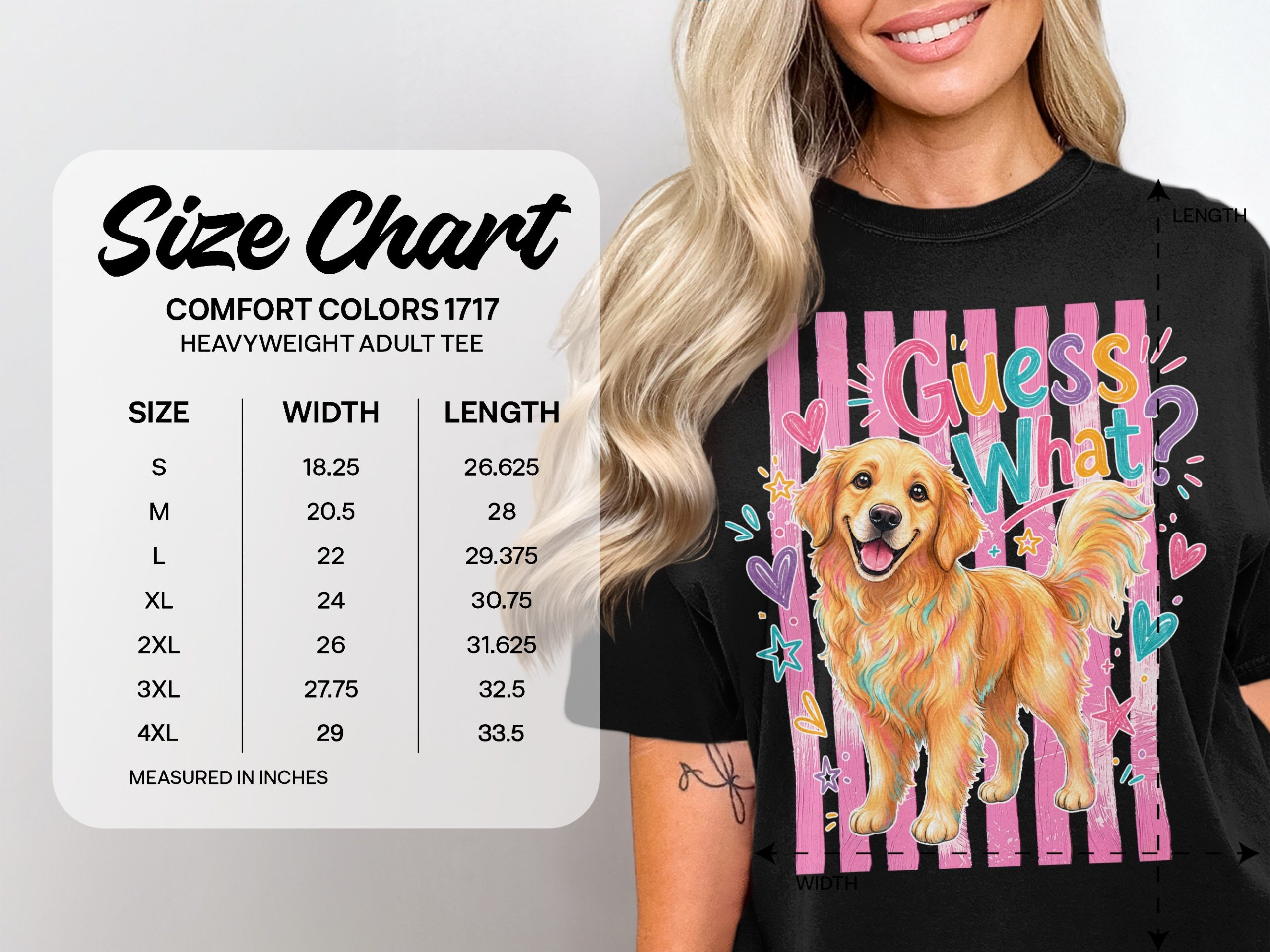 Golden Retriever T-Shirt, Funny Dog Mom Shirt, Front & Back Comfort Colors 1717® Tee, Cute Dog Lover Gift - Image 4