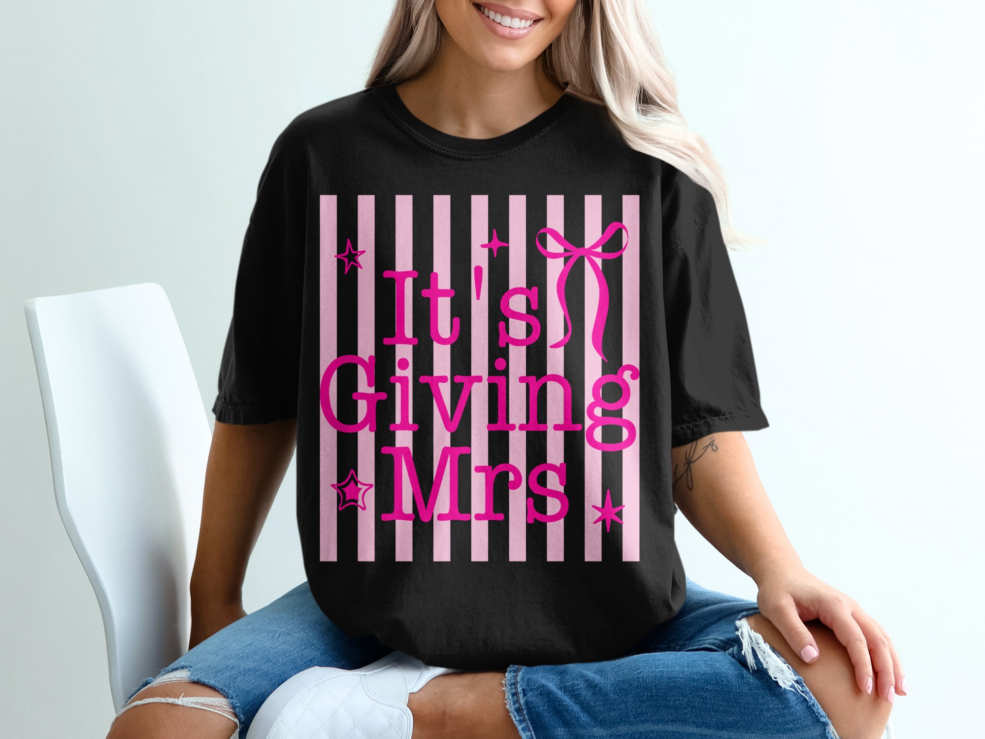 Comfort Colors® It's Giving Mrs T-Shirt, Future Mrs Shirt, Bachelorette Party Tee, Bridal Shower Gift, Engagement Party, Bride to Be Top - Image 8
