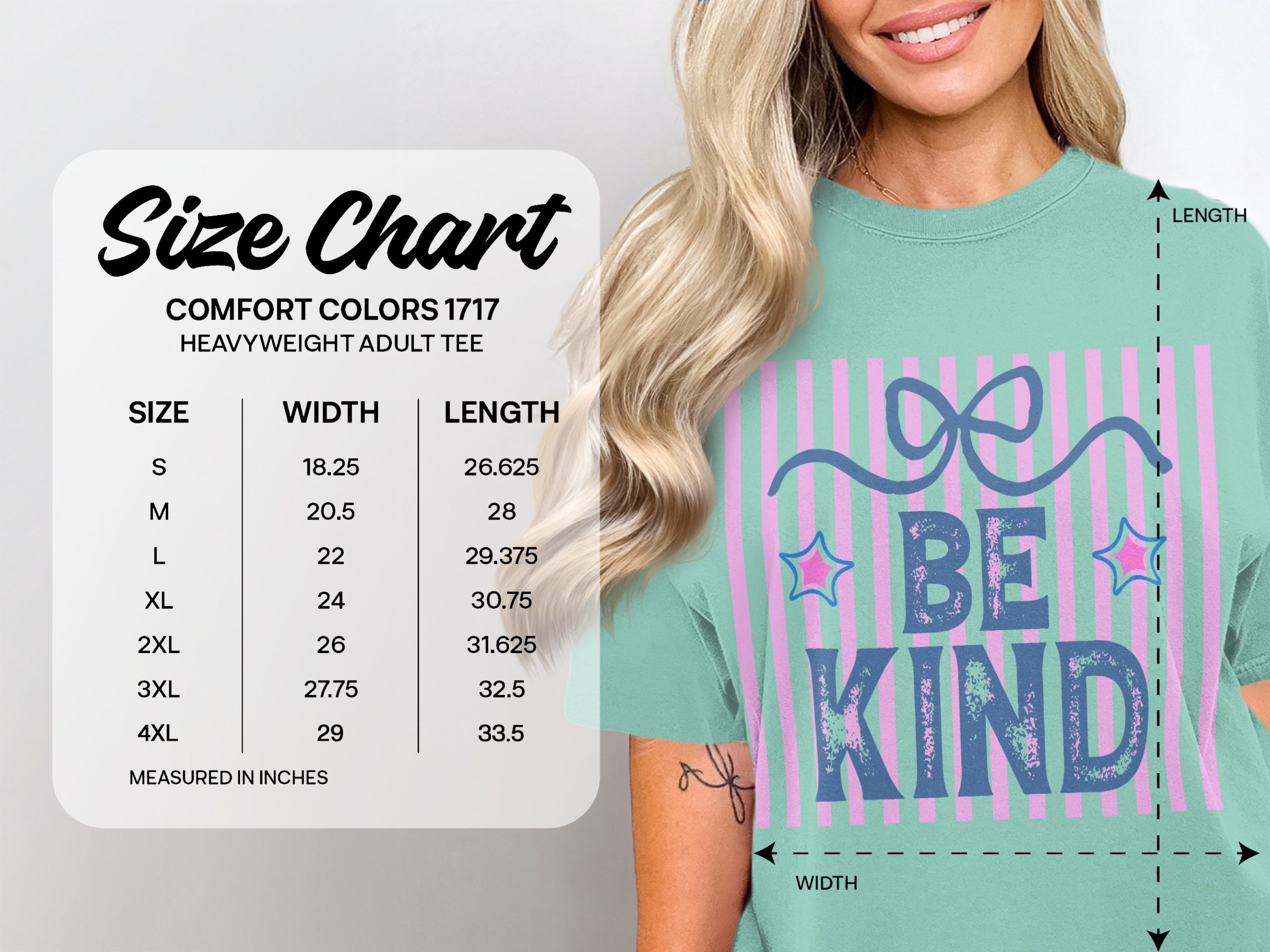 Be Kind T-Shirt, Distressed Kindness Shirt, Positive Message Aesthetic Tee, Pastel Stripes Graphic Top, Cute Encouragement Gift for Her - Image 6